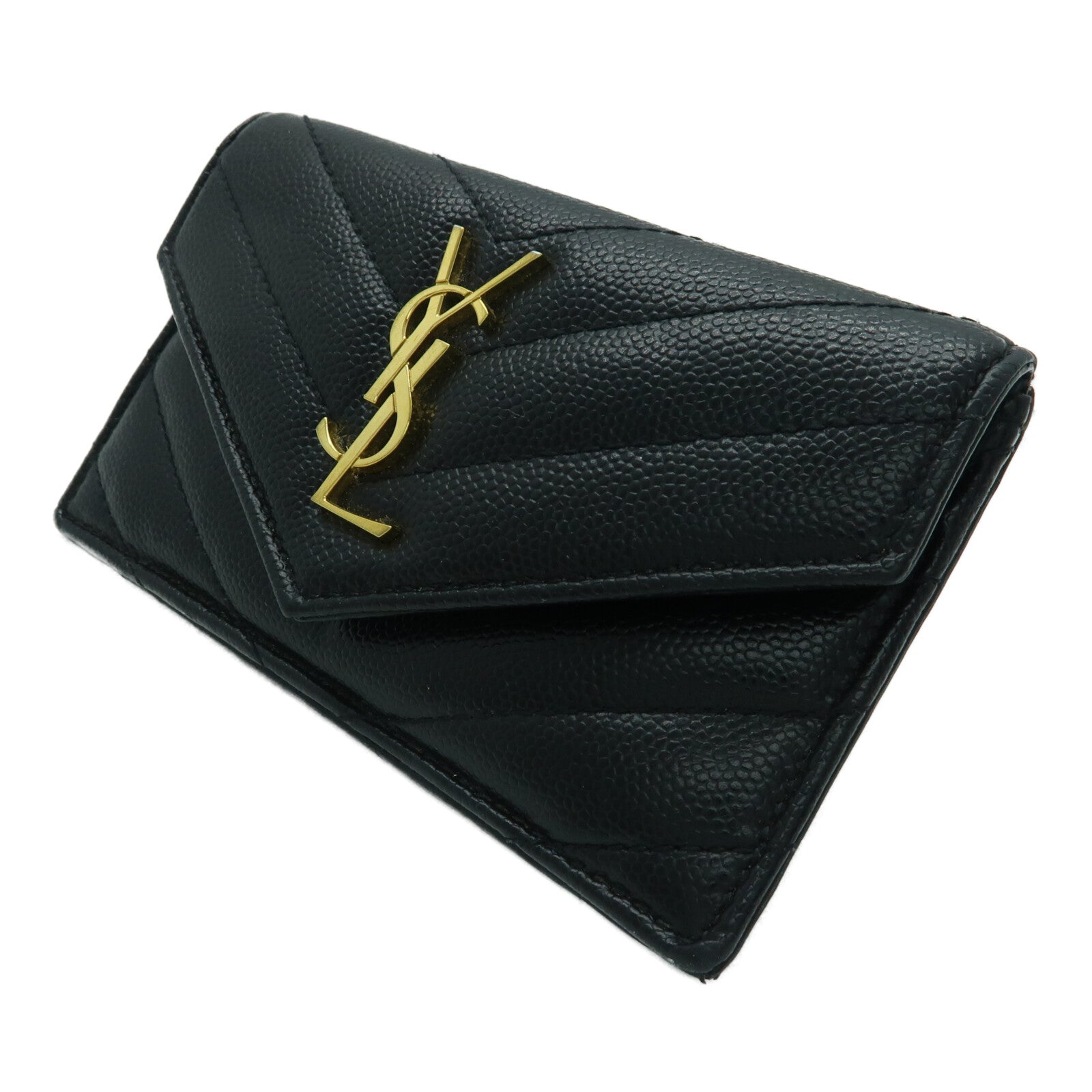 SAINT LAURENT 牛皮皮革Card case金扣卡片套