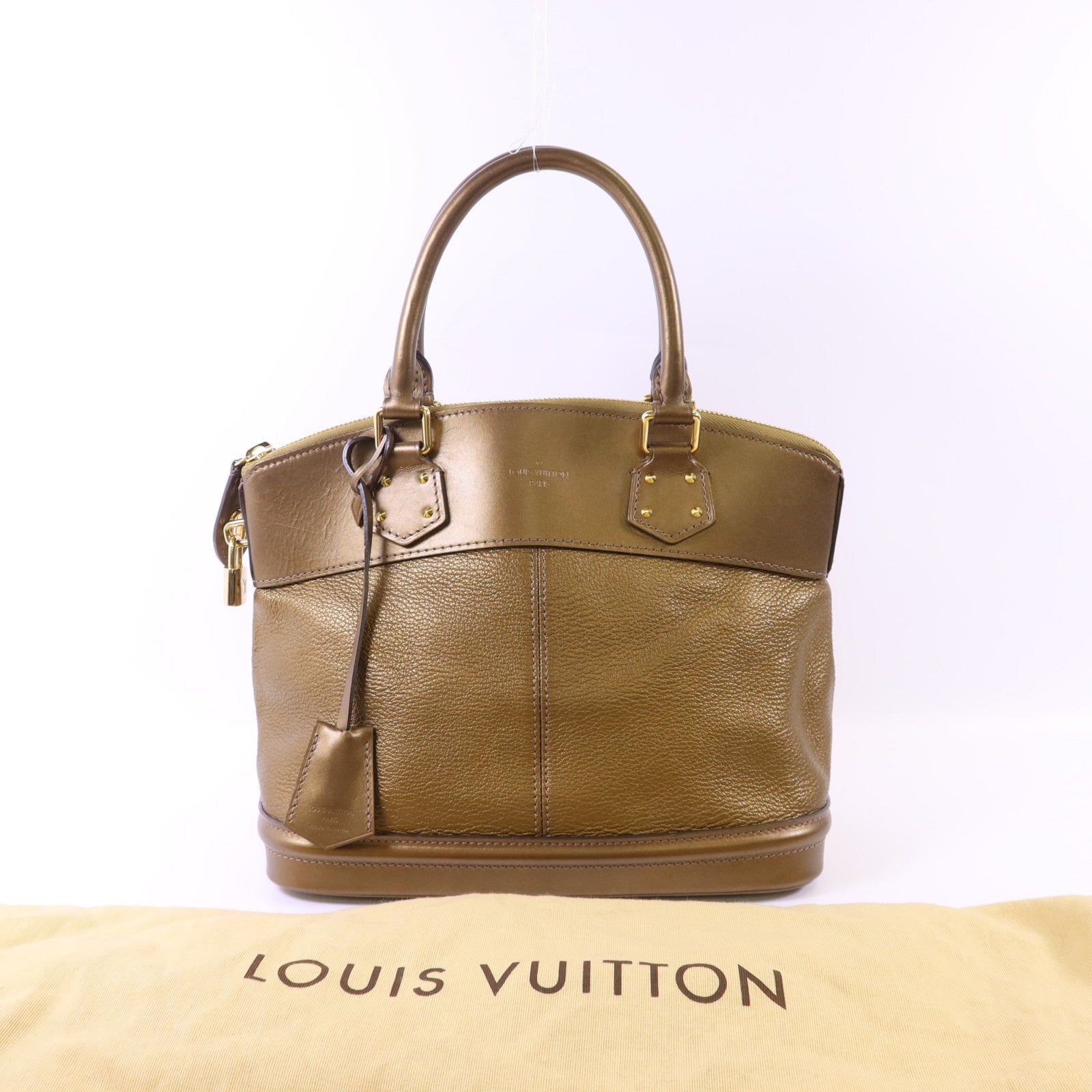 LOUIS VUITTON Suhali Lockit PM金扣手挽袋