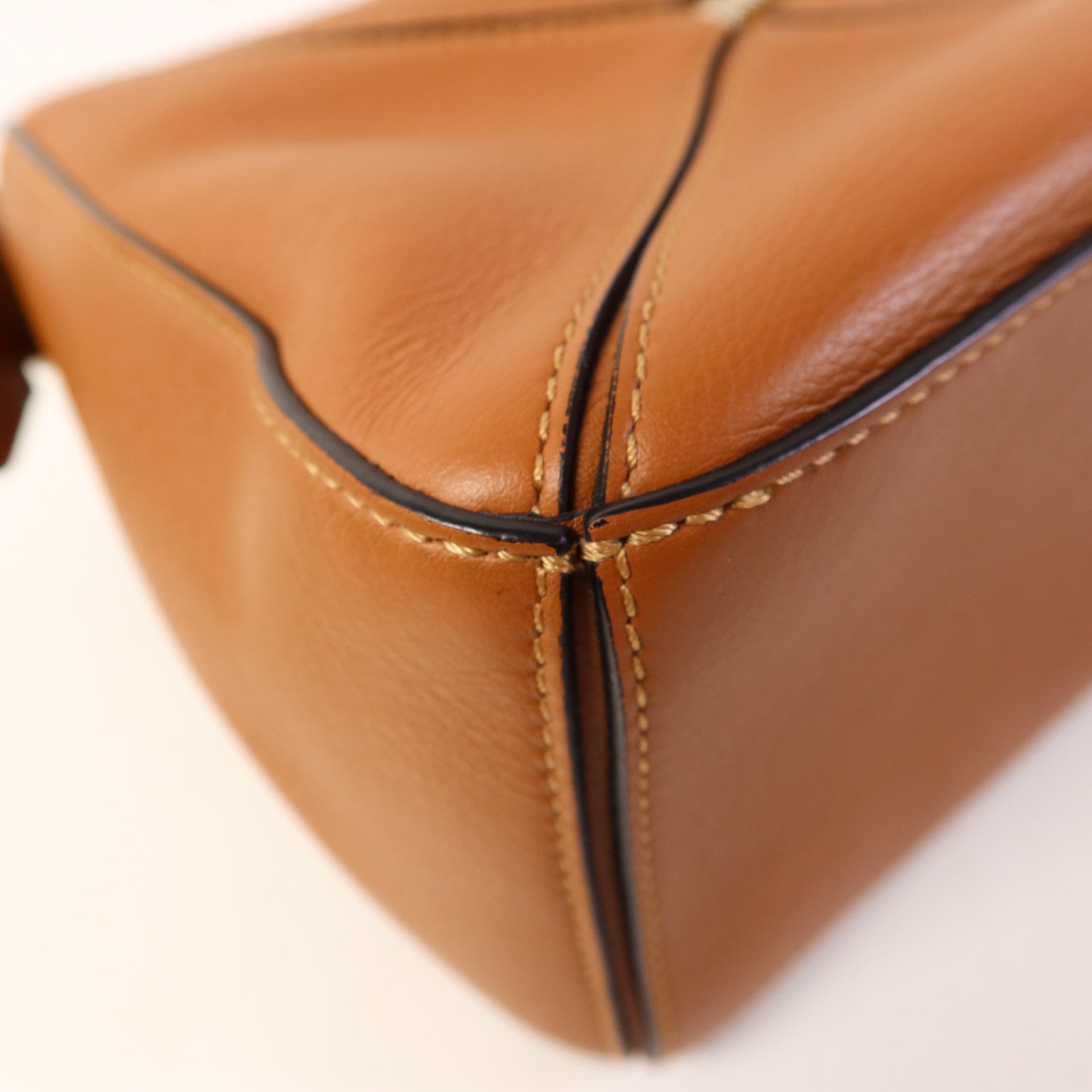 LOEWE 牛皮皮革Puzzle Bag銀扣手挽肩背兩用袋