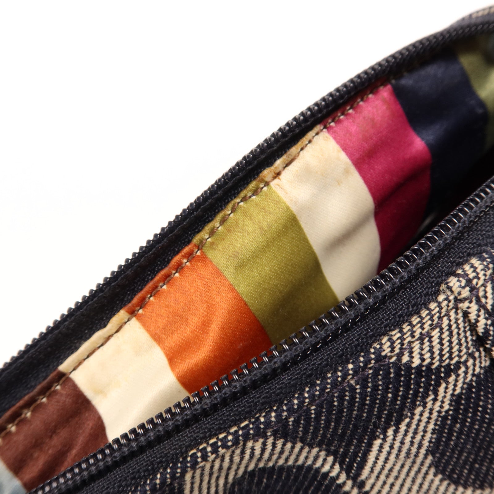 COACH 牛仔布Hand Bag金扣手挽袋