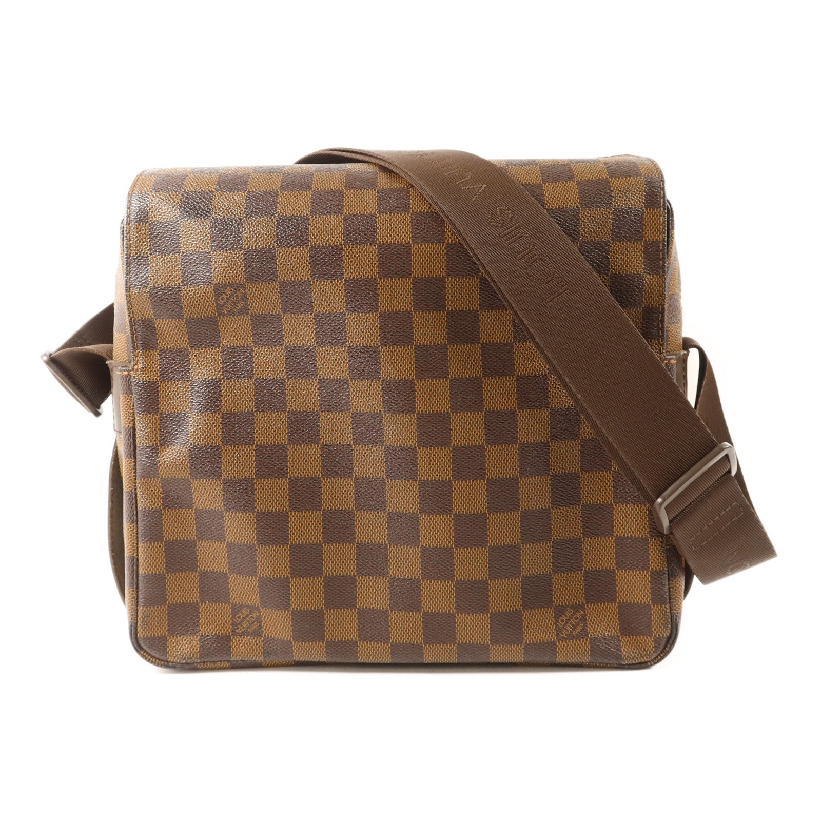 LOUIS VUITTON 【激減優惠】Damier Naviglio金扣肩背袋