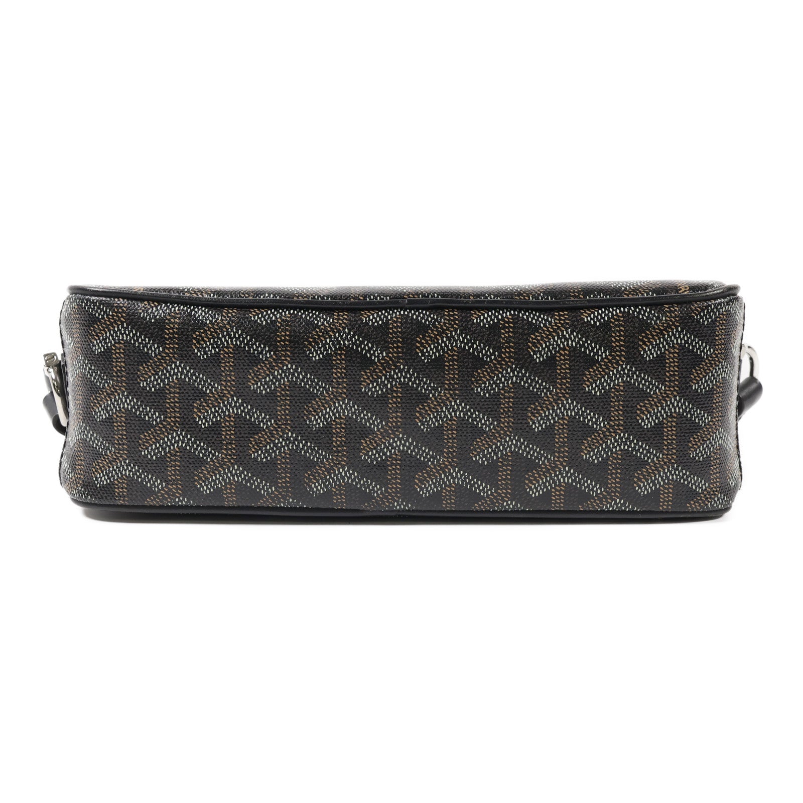 GOYARD 塗層帆布Cap-Vert PM銀扣肩背袋