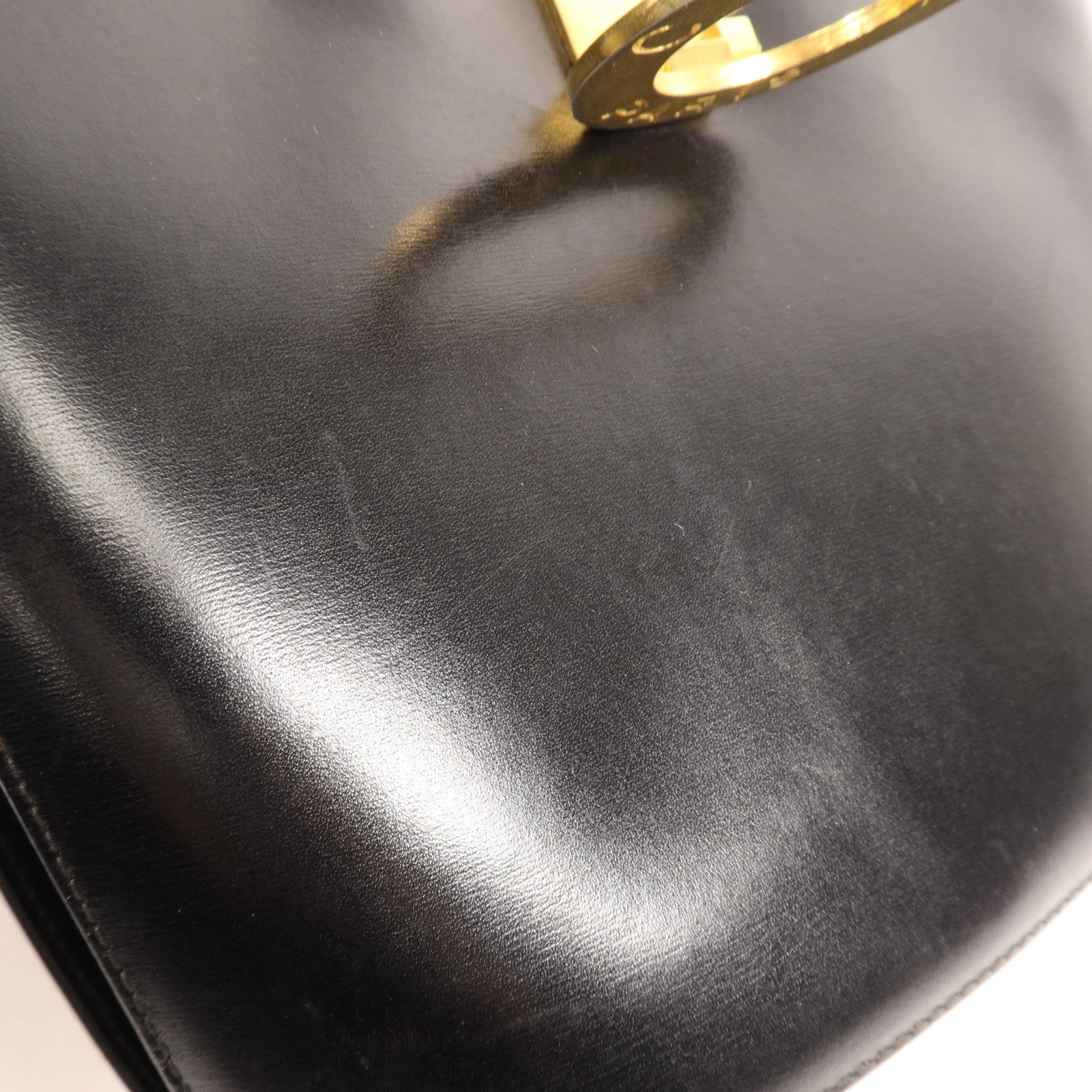 CELINE 牛皮皮革Vintage Shoulder Bag金扣肩背袋