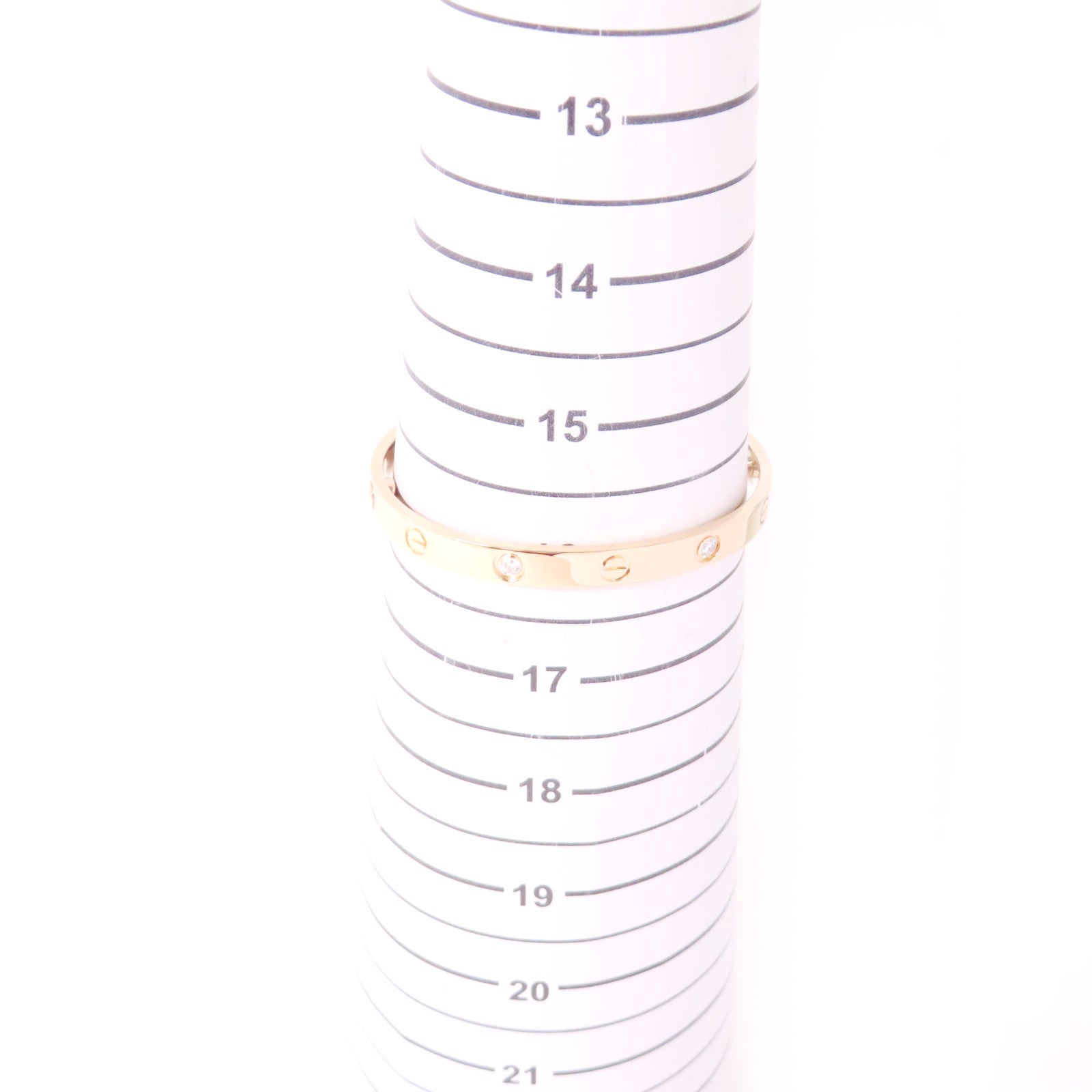 CARTIER 【激減優惠】18K玫瑰金/鑽石4 Diamonds Love BraceletClassic Model手鐲#17