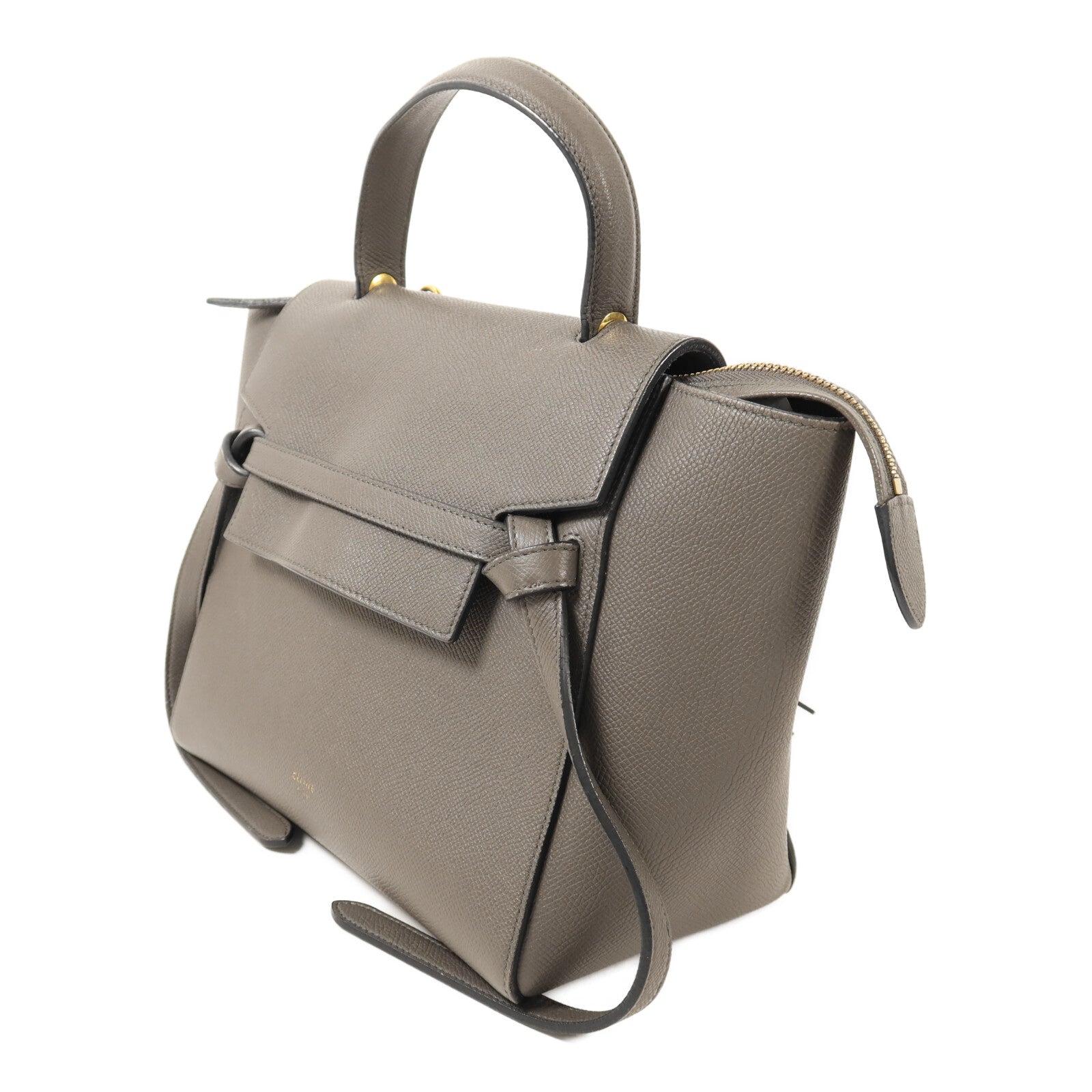 CELINE 牛皮皮革Micro Belt Bag金扣手挽肩背兩用袋