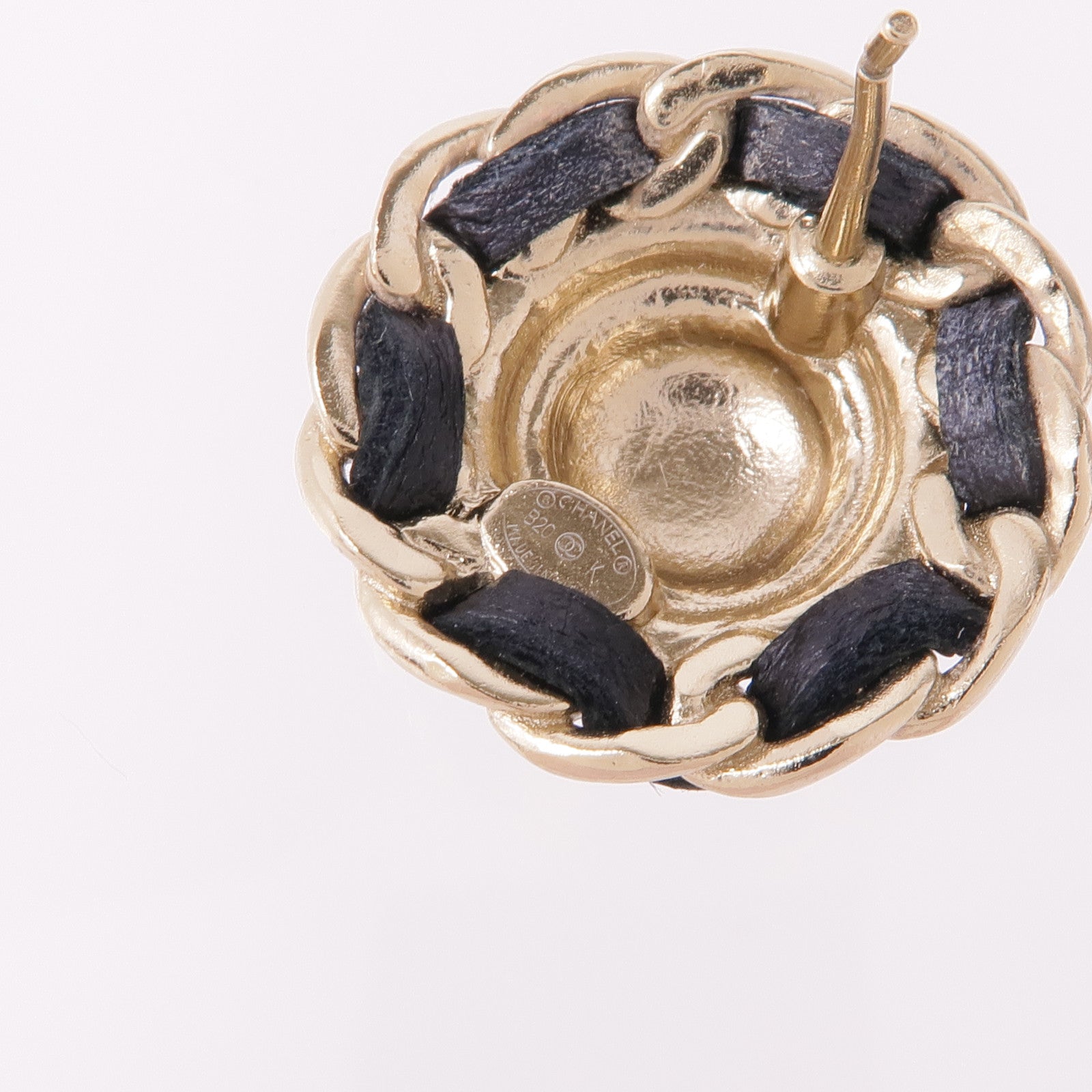 CHANEL 皮革/金屬Earrings耳環