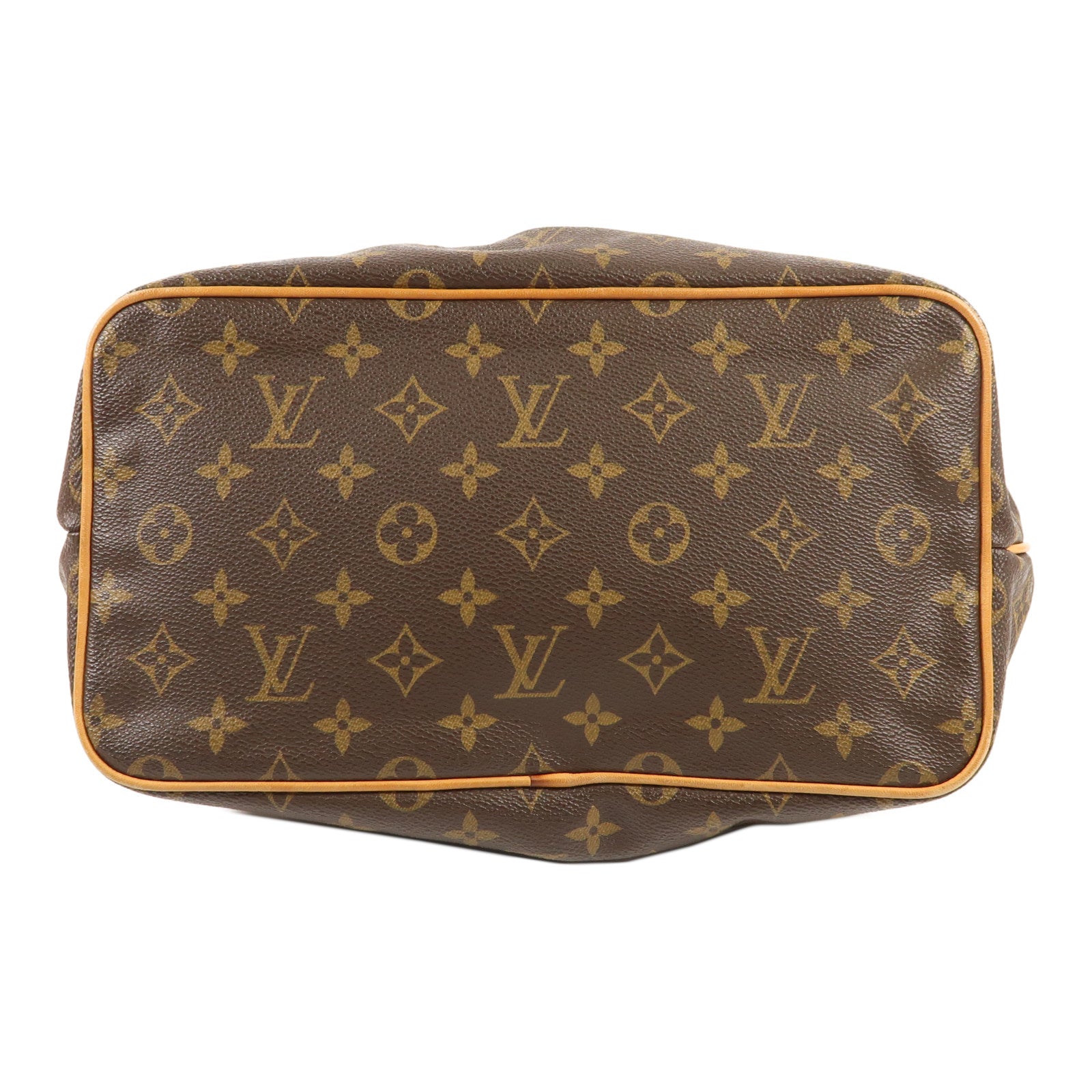 LOUIS VUITTON Monogram Palermo PM金扣手挽肩背兩用袋棕色