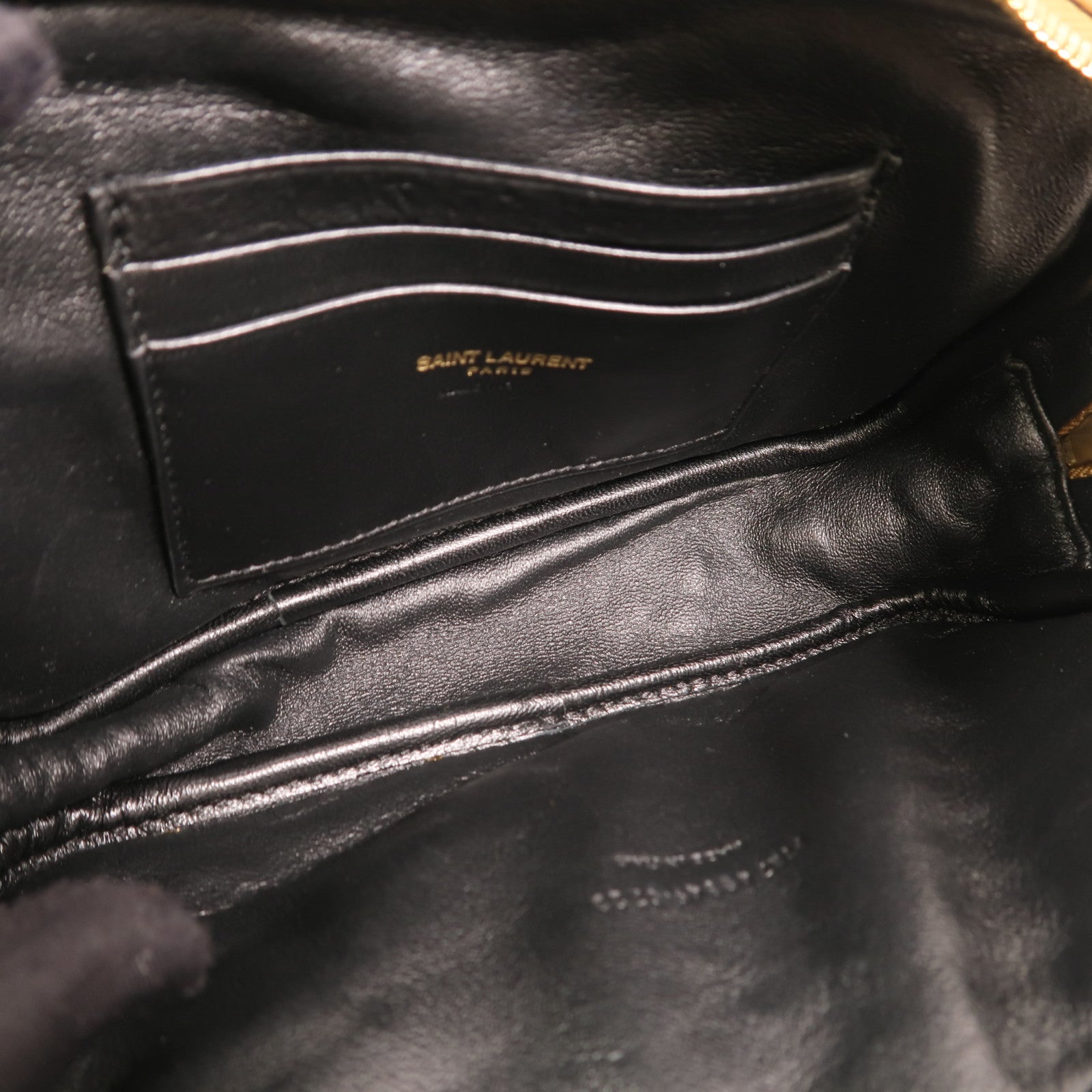 SAINT LAURENT 牛皮皮革Chain Shoulder金扣鏈帶肩背袋