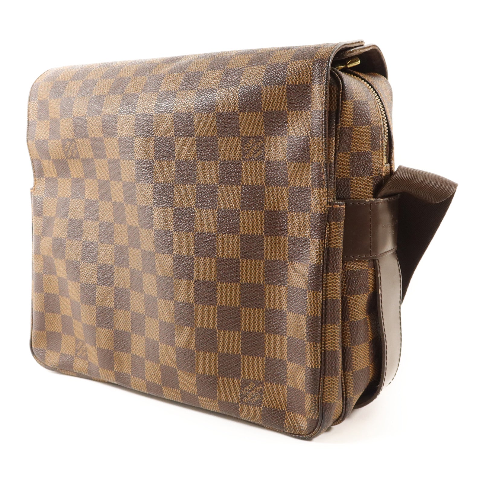 LOUIS VUITTON Damier Naviglio金扣肩背袋