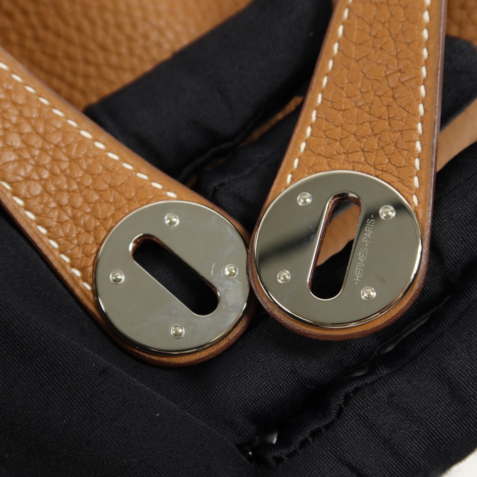 HERMES Clemence皮革Lindy 26肩背袋Gold