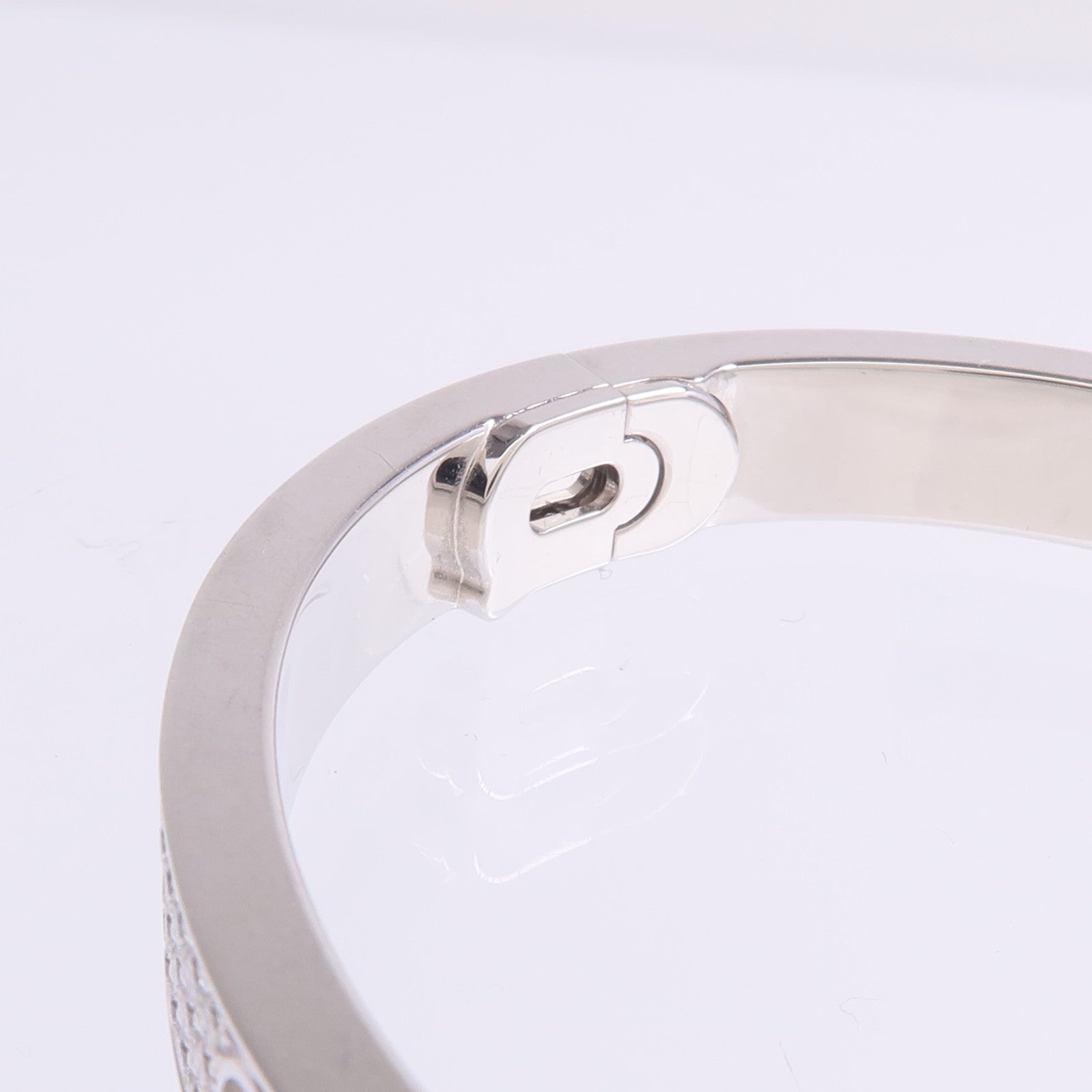 CARTIER 【激減優惠】18K白金Love Bracelet Classic Model Paved Diamonds鑽石手鐲Cartier#16