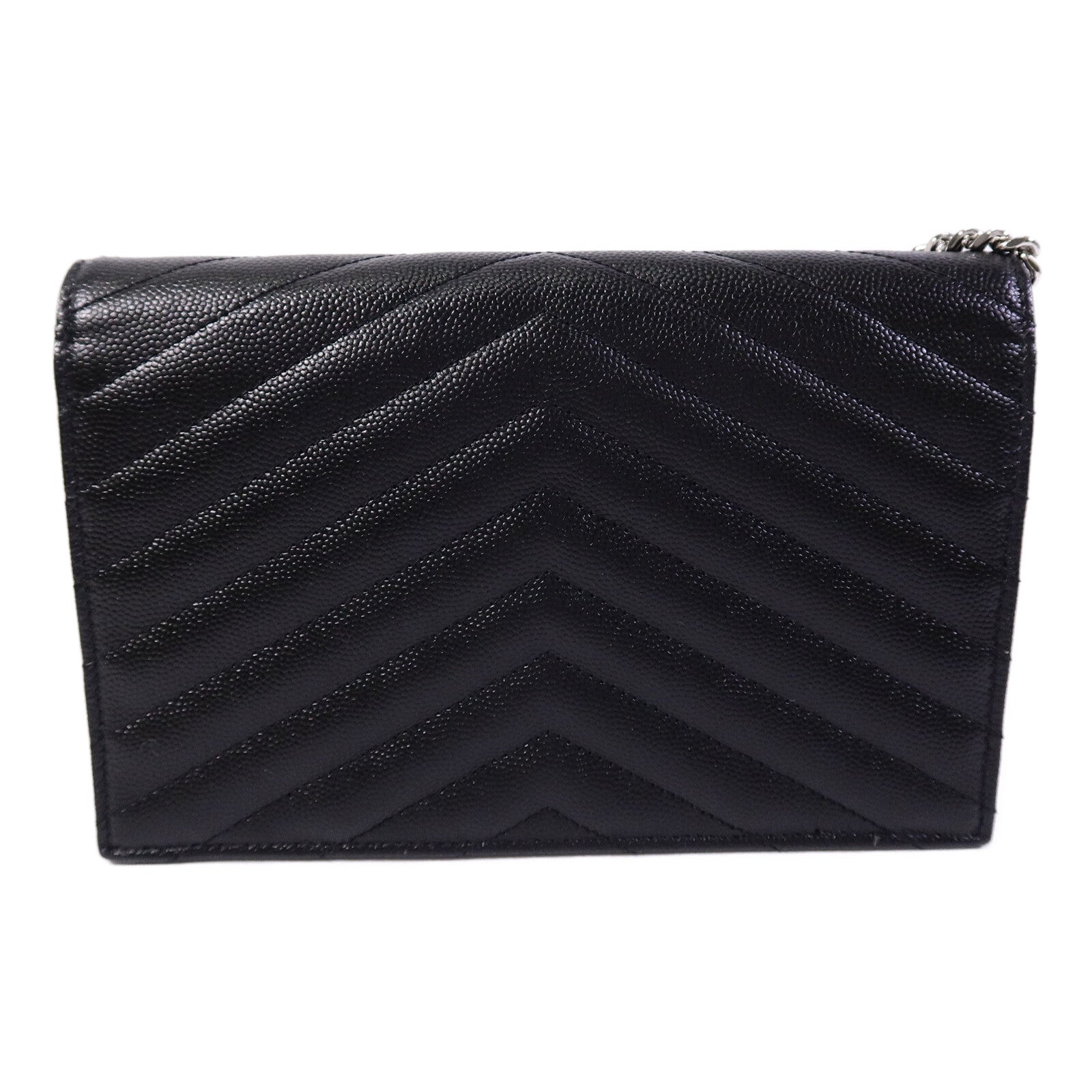 SAINT LAURENT 牛皮皮革Wallet On Chain鏈帶肩背袋