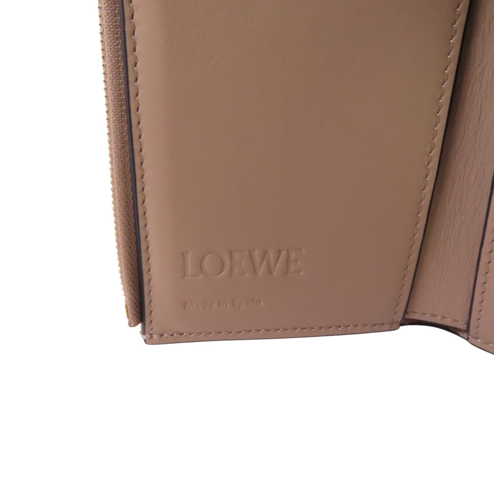 LOEWE 牛皮皮革Small Wallet銀扣短錢包