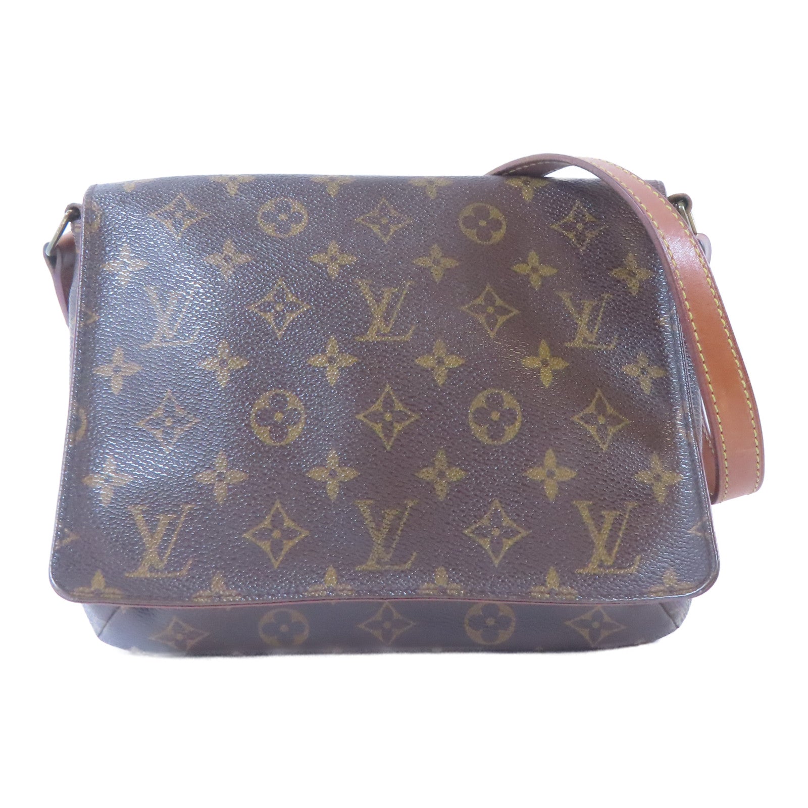 LOUIS VUITTON 【激減優惠】Monogram Musette Tango金扣肩背袋啡色