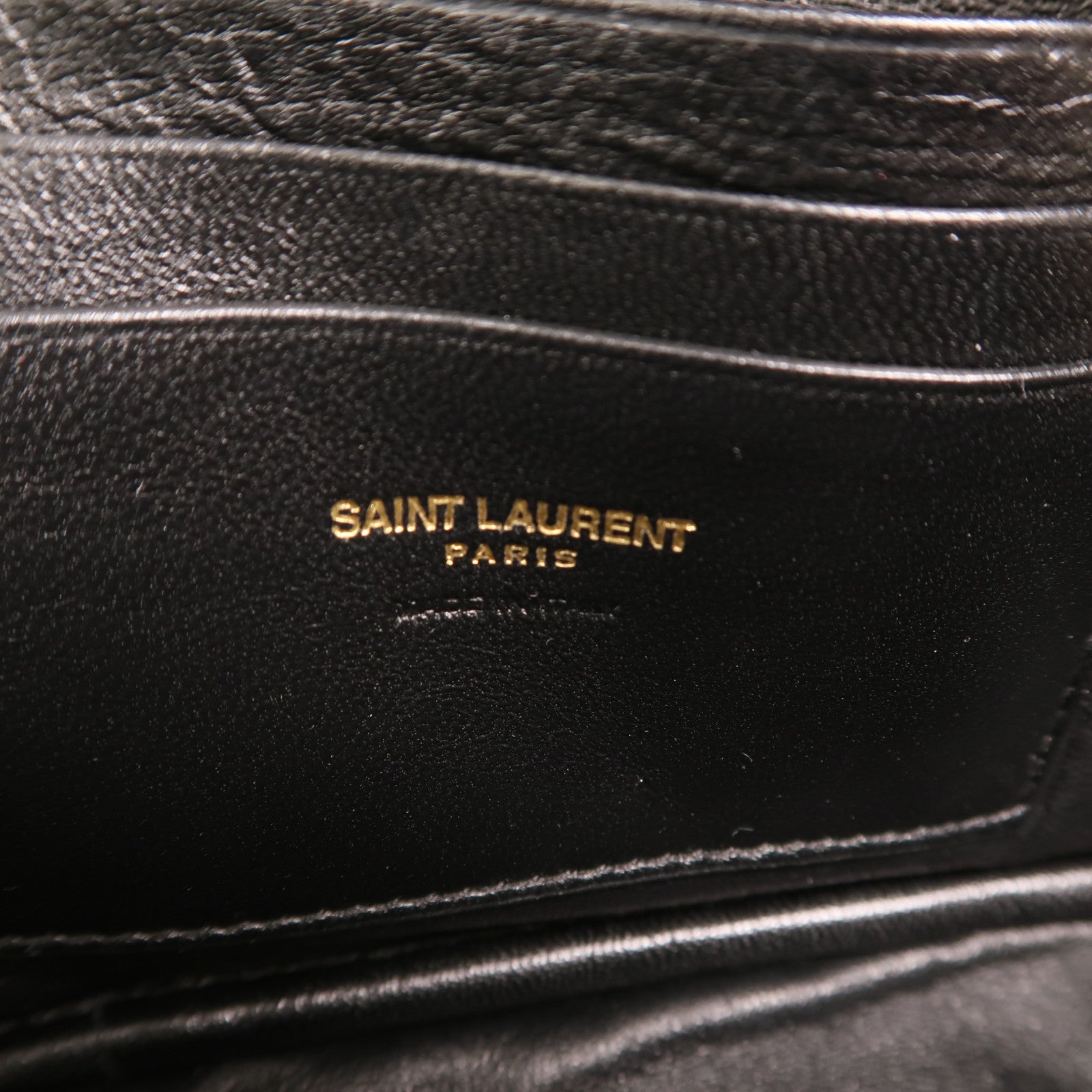 SAINT LAURENT 牛皮皮革Chain Shoulder金扣鏈帶肩背袋