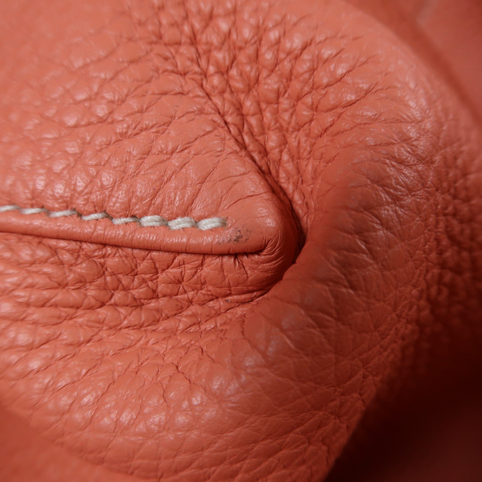 HERMES Clemence皮革Double Sens肩背袋Rouge Casaque/紅色