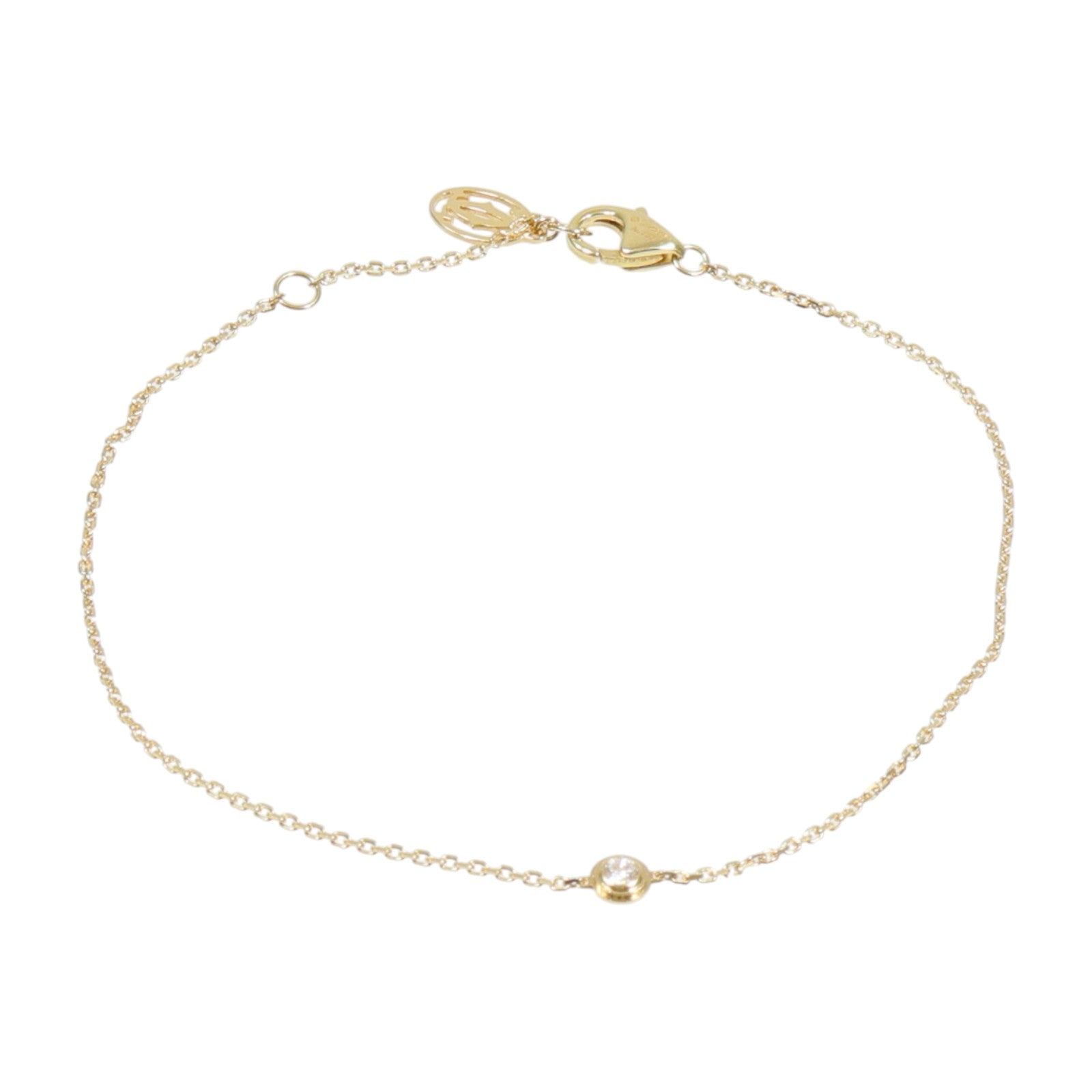CARTIER 18K黃金D Amour Bracelet鑽石手鏈
