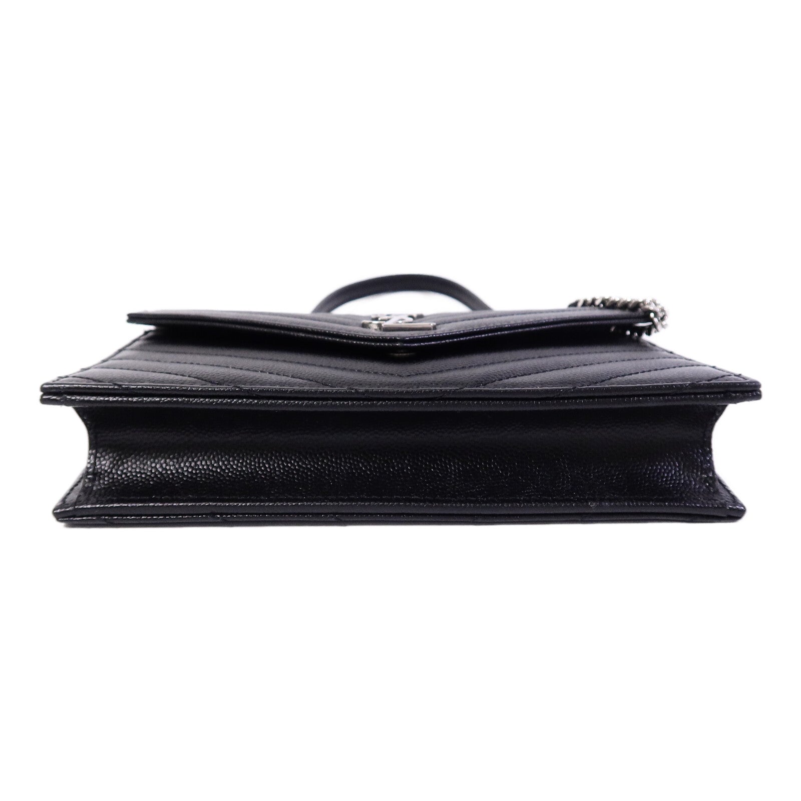 SAINT LAURENT 牛皮皮革Wallet On Chain鏈帶肩背袋