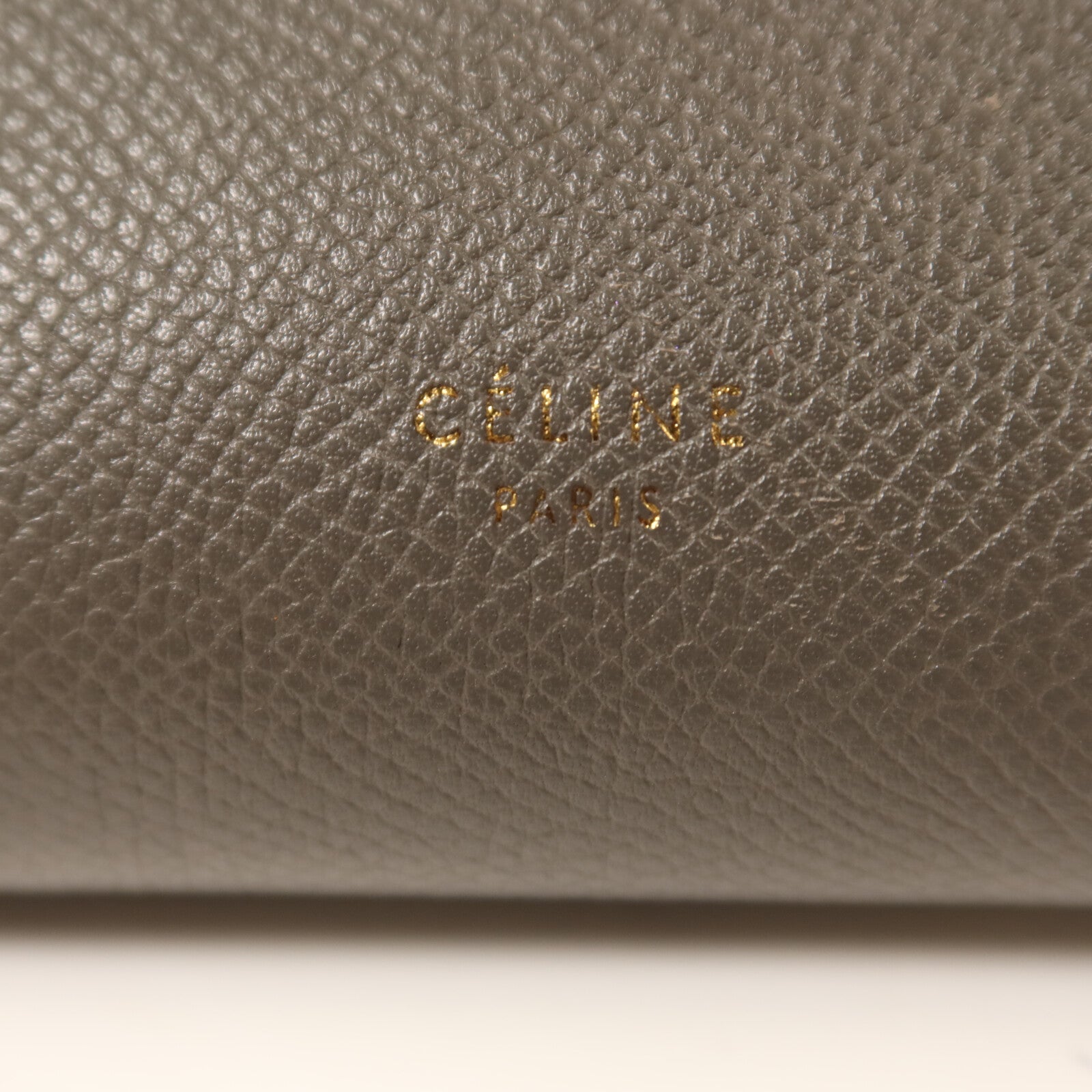 CELINE 牛皮皮革Micro Belt Bag金扣手挽肩背兩用袋