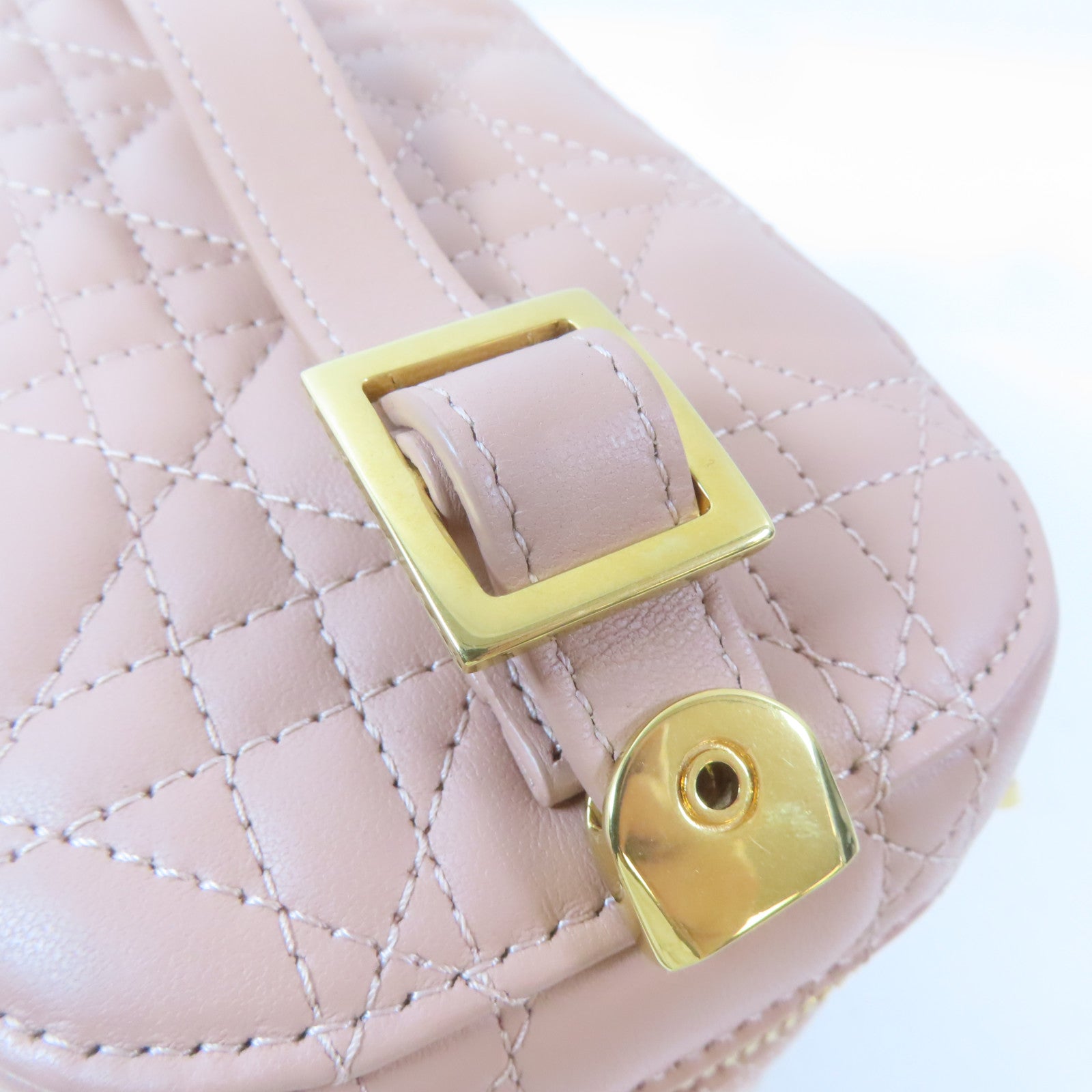 Dior (PRICE DOWN) CD GHW Vanity Bag 2 Way Shoulder 23-BO-0231 Lambskin Leather Pink