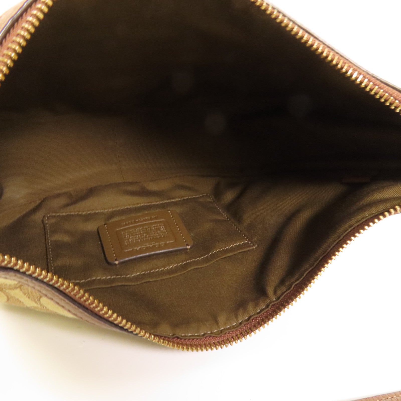 COACH 帆布2 Way Shoulder Bag金扣手挽肩背兩用袋