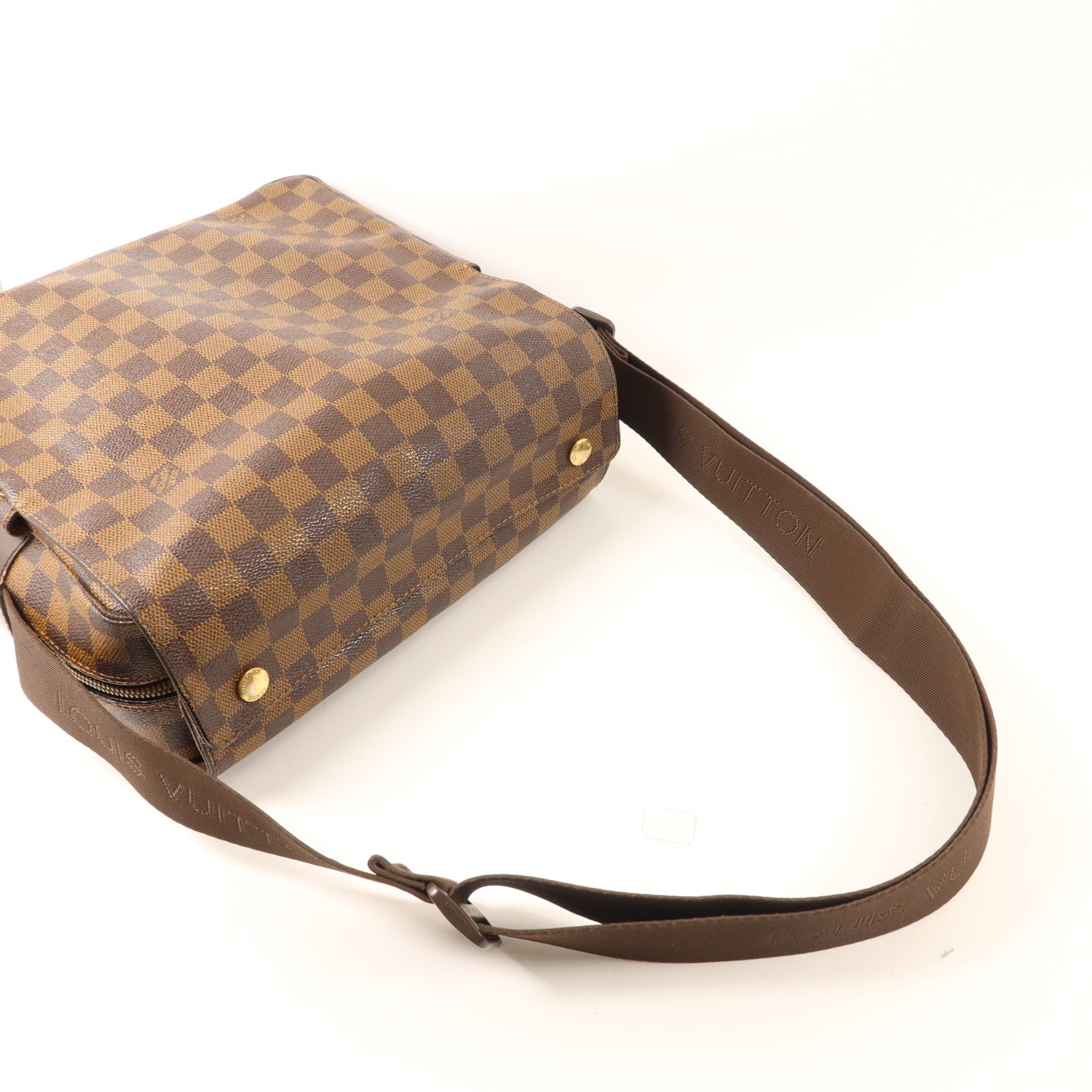 LOUIS VUITTON Damier Naviglio金扣肩背袋