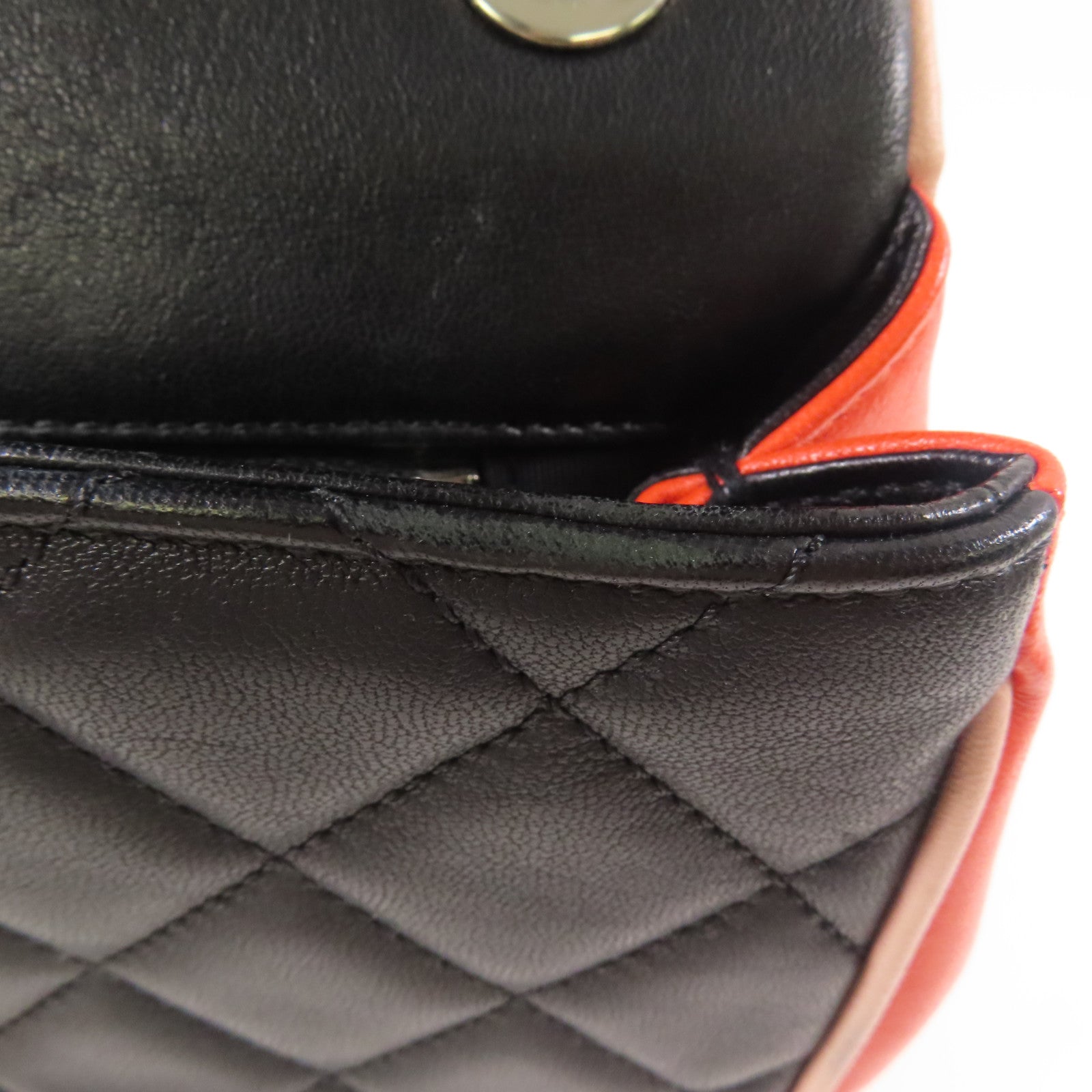 CHANEL 皮革Chain Shoulder Bag銀扣鏈帶肩背袋