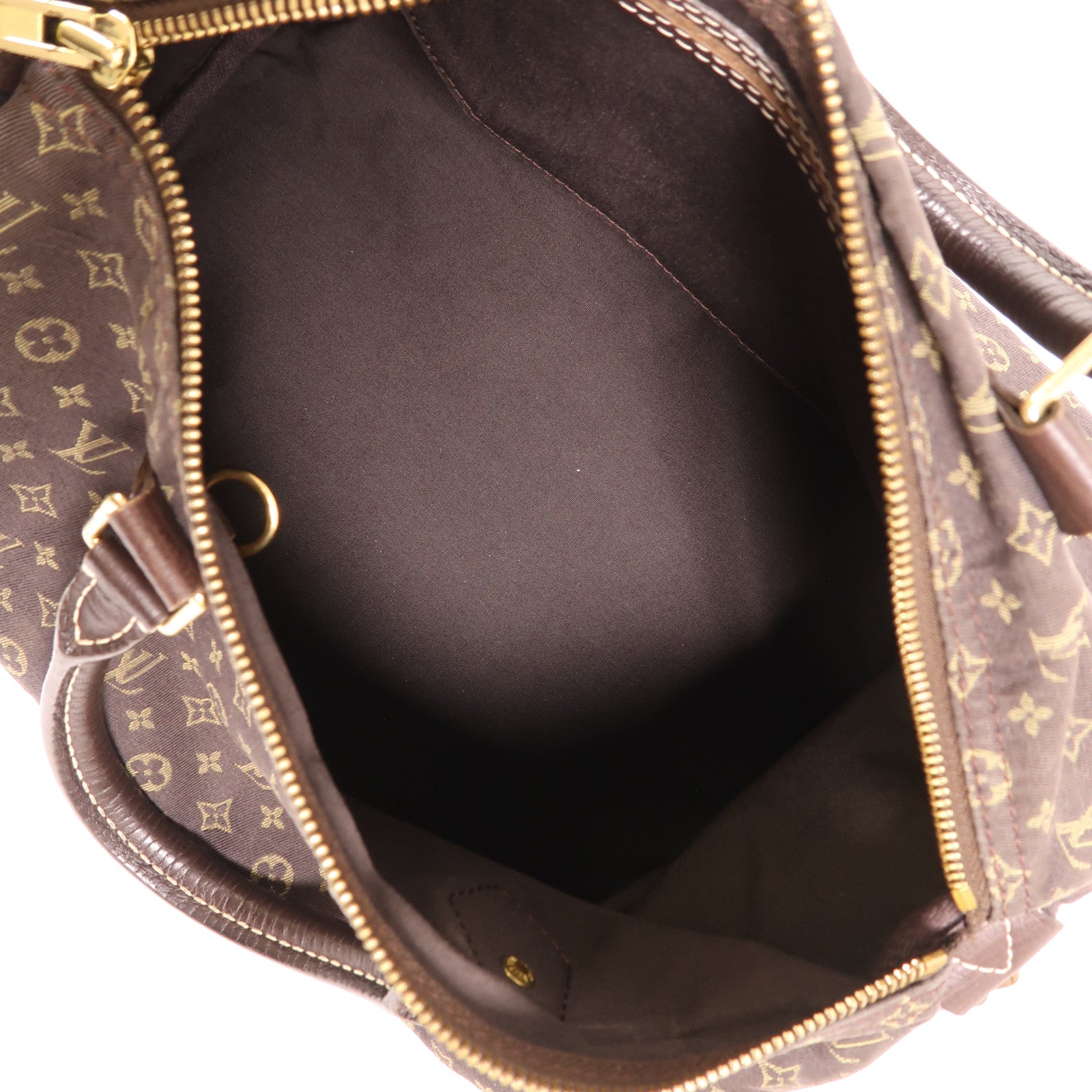 LOUIS VUITTON LV GHW Speedy 30 Handbag M95224 Monogram Mini Lin Brown