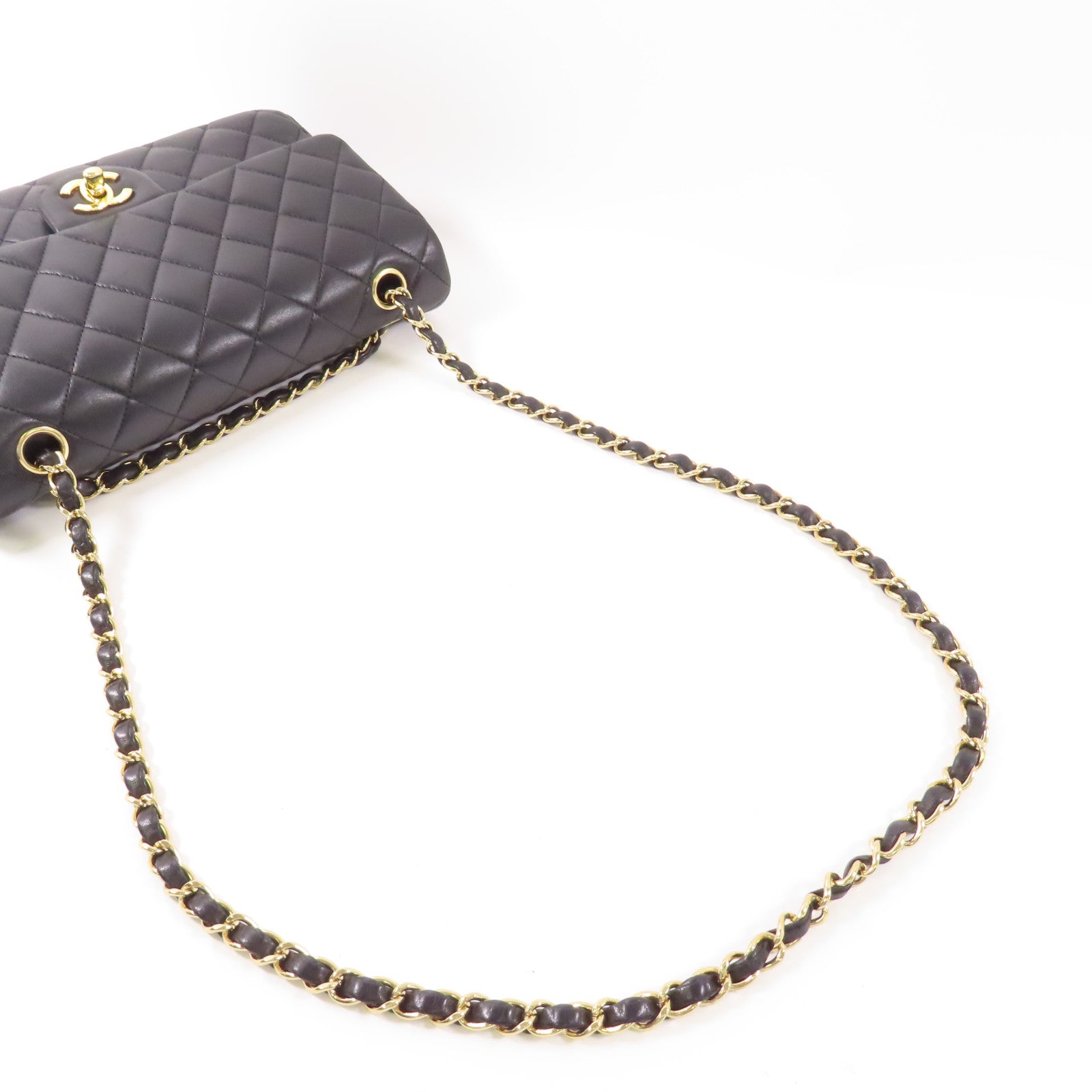 CHANEL 羊皮皮革Classic 25金扣肩背袋