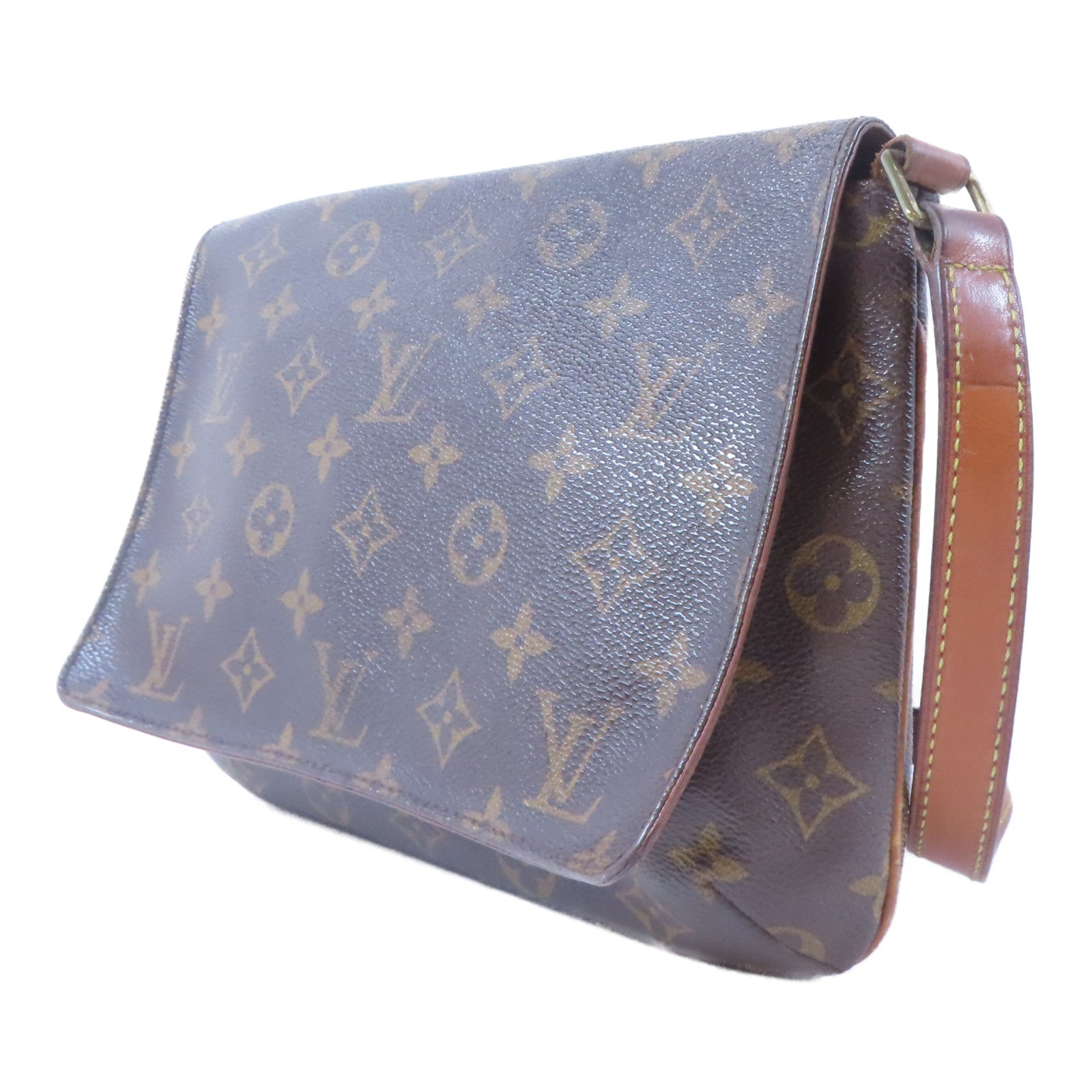 LOUIS VUITTON 【激減優惠】Monogram Musette Tango金扣肩背袋啡色
