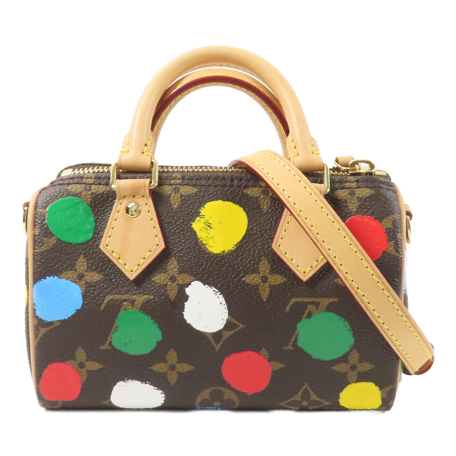 LOUIS VUITTON Monogram LV X YK Nano Speedy手挽肩背兩用袋