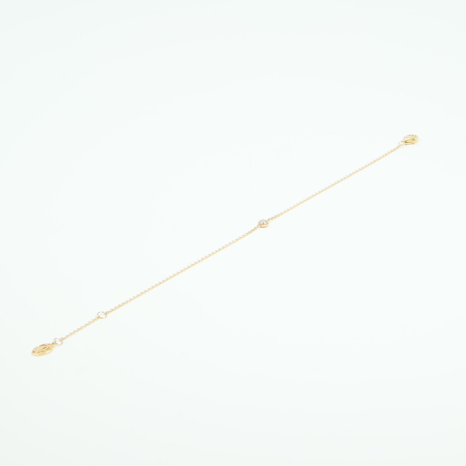 CARTIER 18K黃金D Amour Bracelet鑽石手鏈