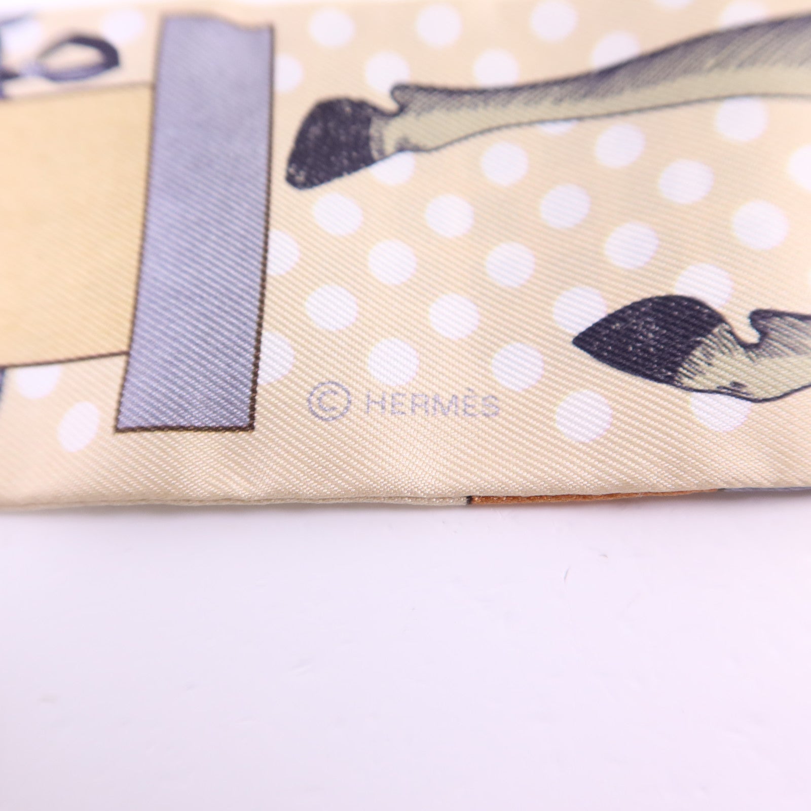 HERMES 絲質Twilly絲巾