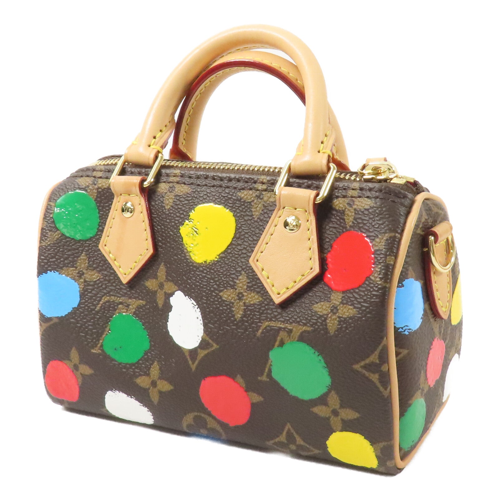 LOUIS VUITTON Monogram LV X YK Nano Speedy手挽肩背兩用袋