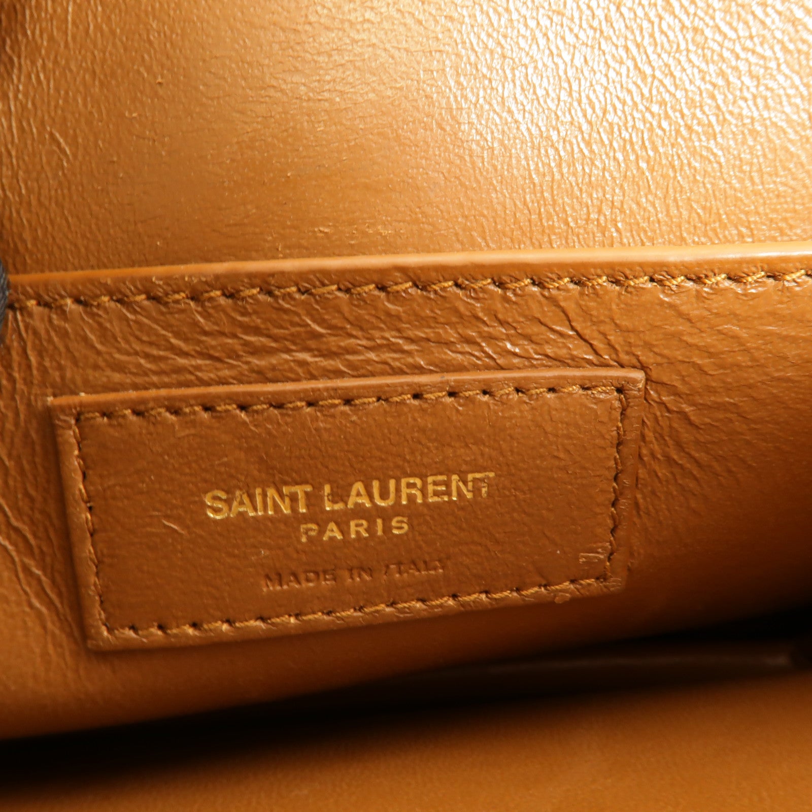 SAINT LAURENT Denim/牛皮皮革Le Monogram肩背袋