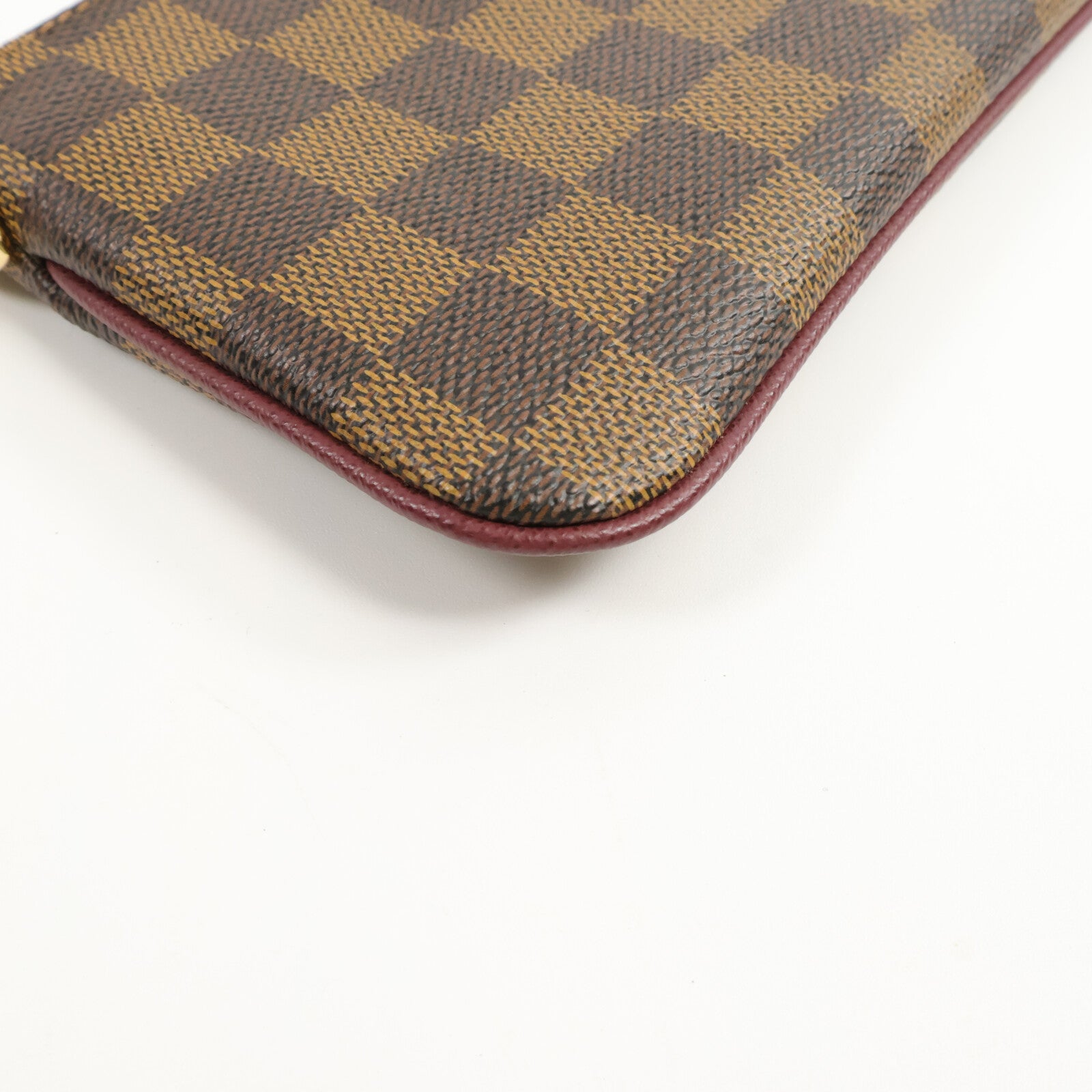 LOUIS VUITTON Damier Pochette Mila MM鏈帶手拿包