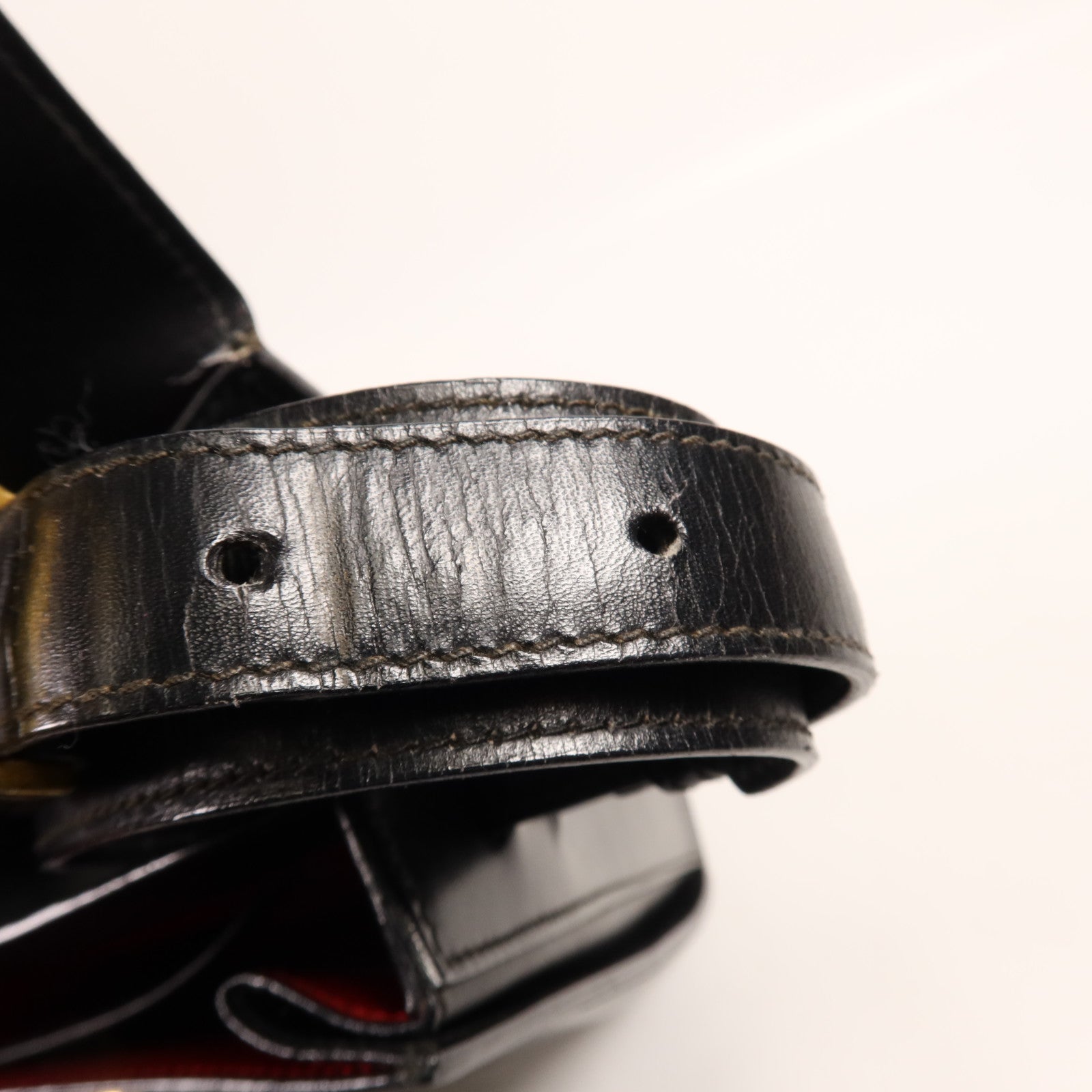 CELINE 牛皮皮革Vintage Shoulder Bag金扣肩背袋