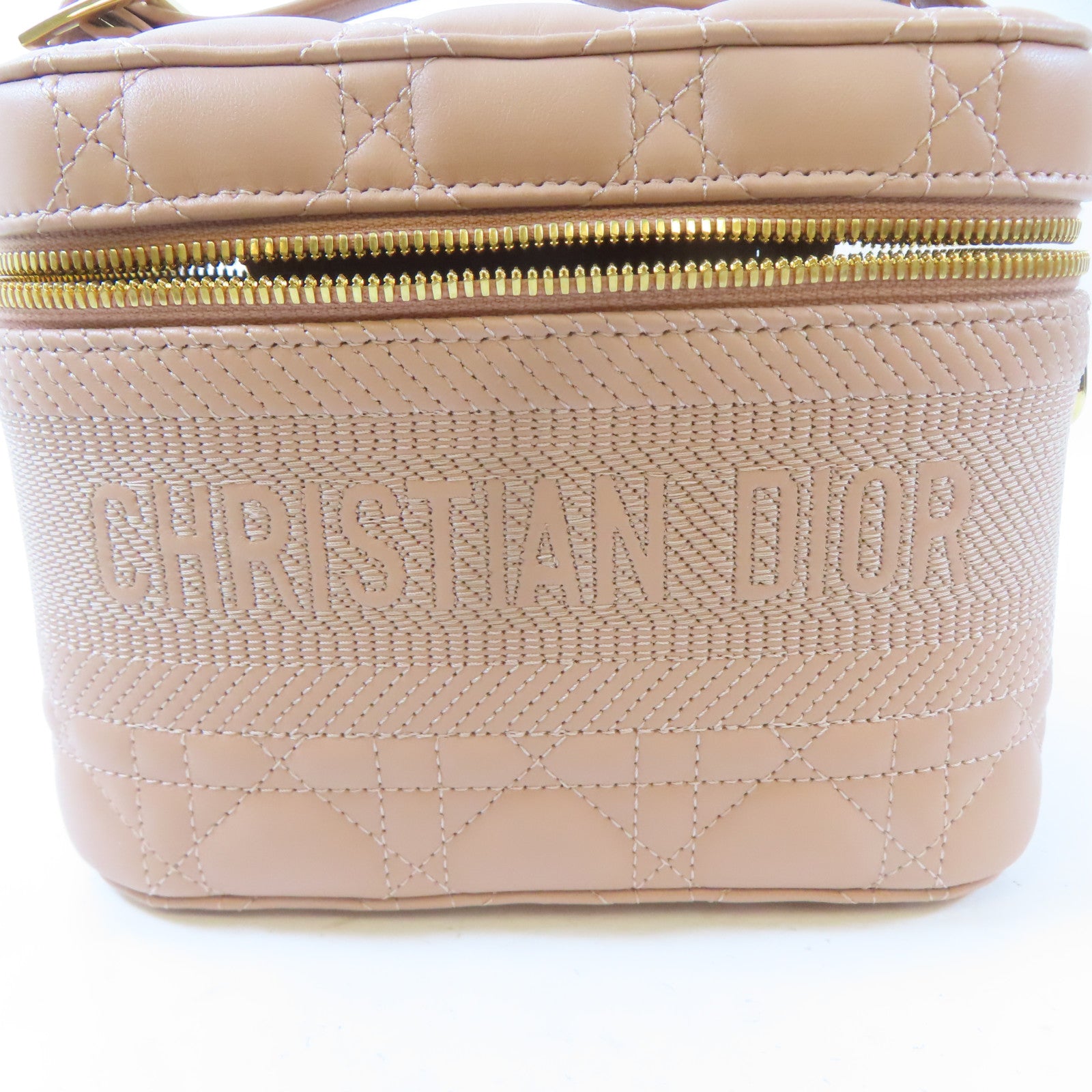 Dior (PRICE DOWN) CD GHW Vanity Bag 2 Way Shoulder 23-BO-0231 Lambskin Leather Pink