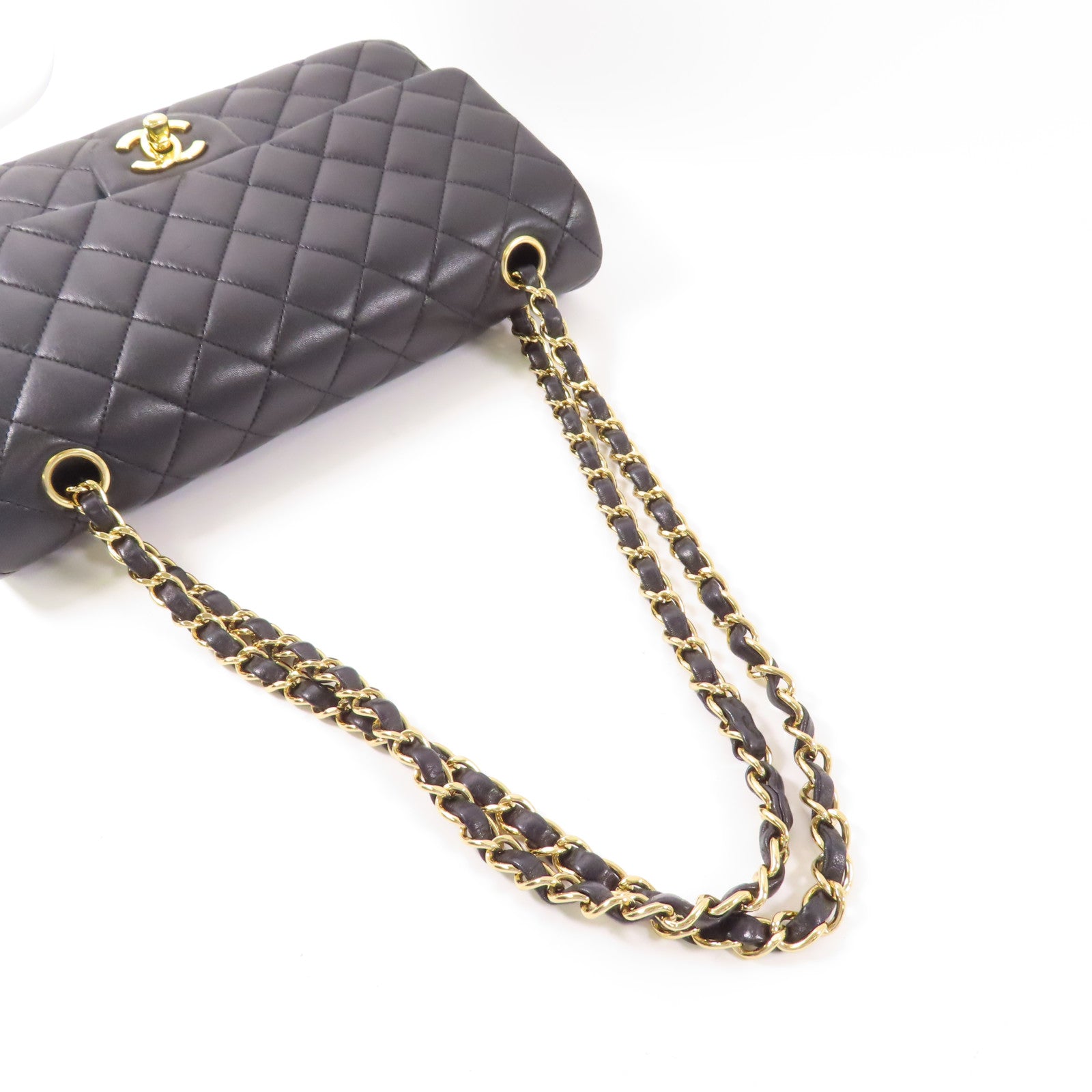 CHANEL 羊皮皮革Classic 25金扣肩背袋