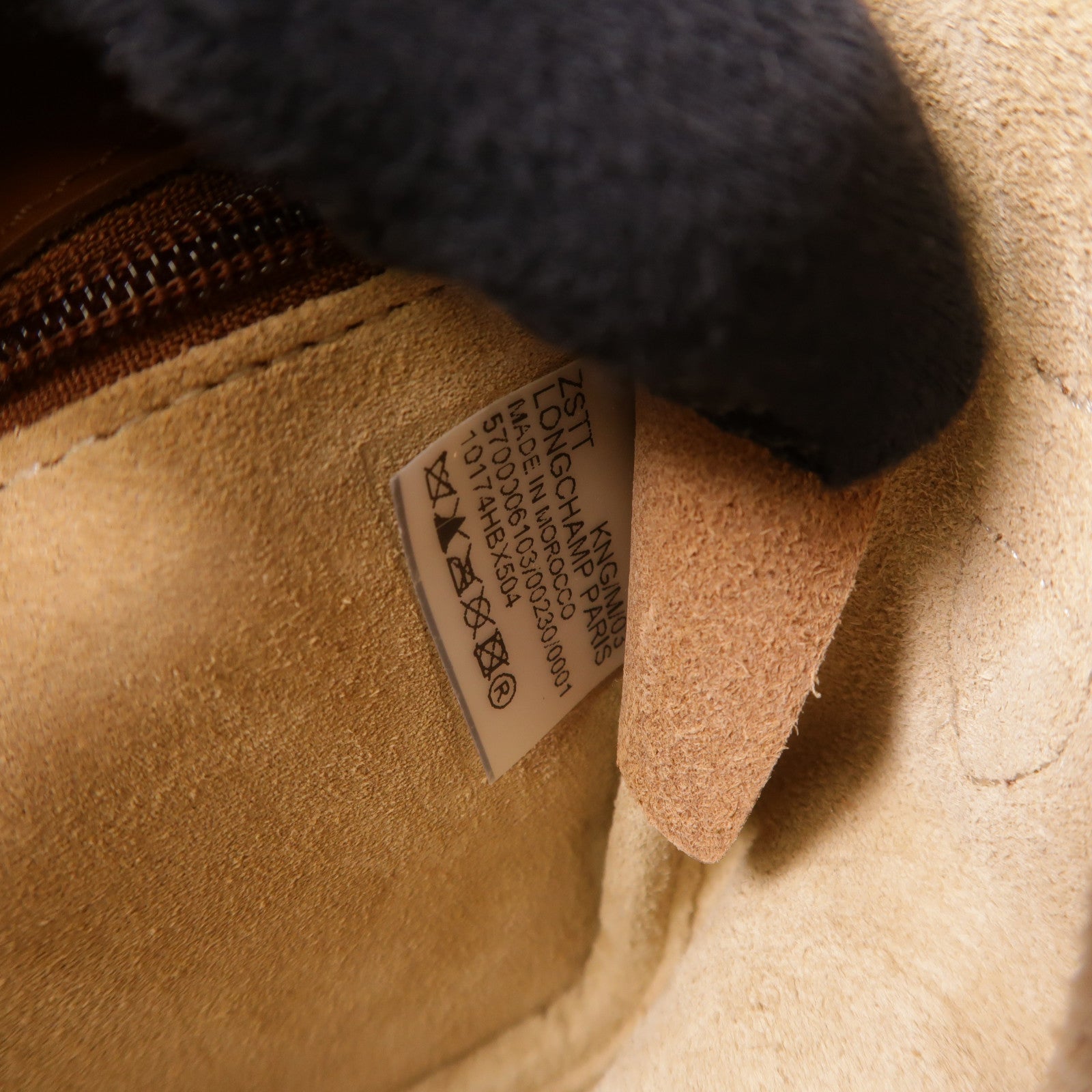 Longchamp 帆布/皮革Shoulder Bag金扣肩背袋