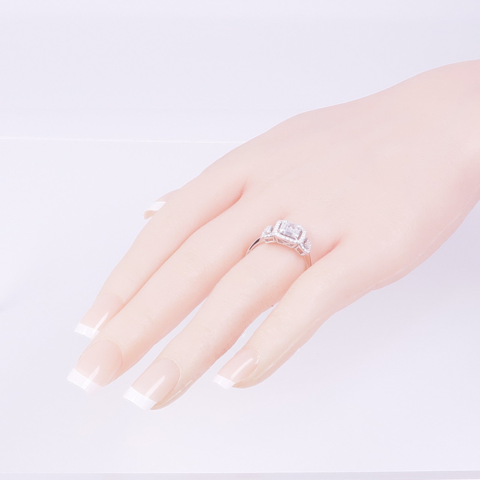 JEWELRY 18K白金Diamond Ring鑽石戒指US#9.25