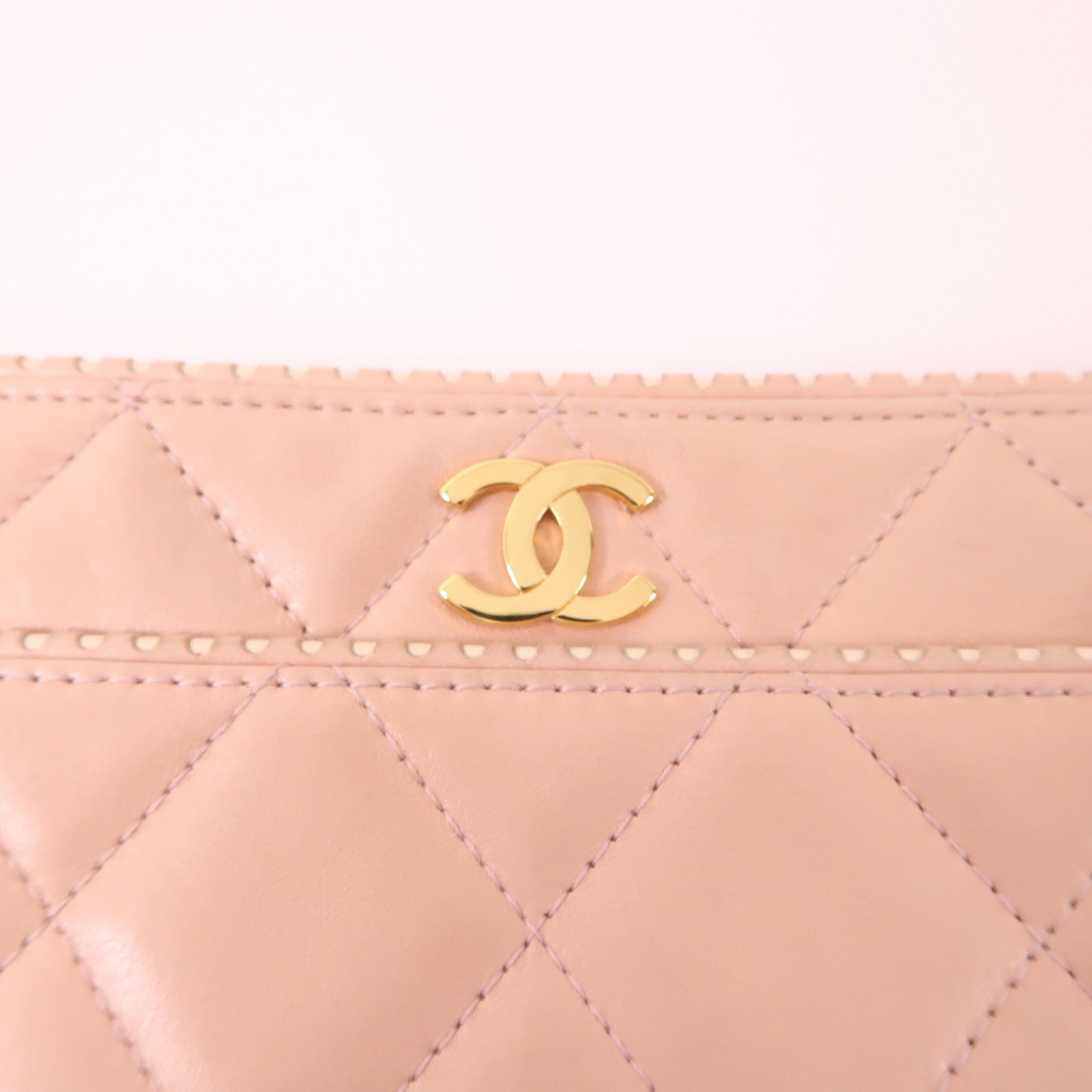 CHANEL 羊皮皮革Shoulder Bag金扣鏈帶肩背袋