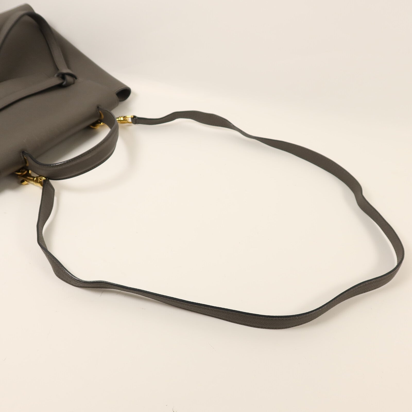 CELINE 牛皮皮革Micro Belt Bag金扣手挽肩背兩用袋