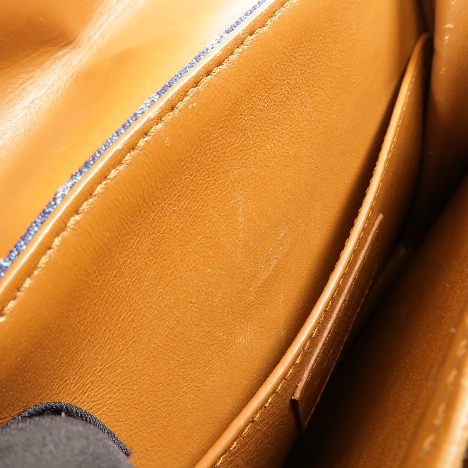 SAINT LAURENT Denim/牛皮皮革Le Monogram肩背袋