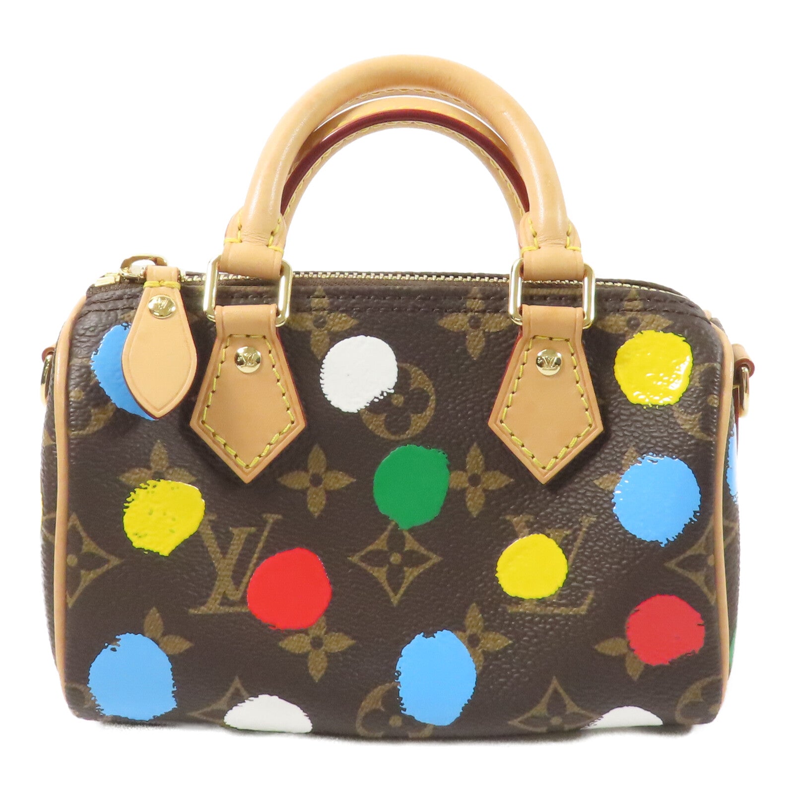 LOUIS VUITTON Monogram LV X YK Nano Speedy手挽肩背兩用袋