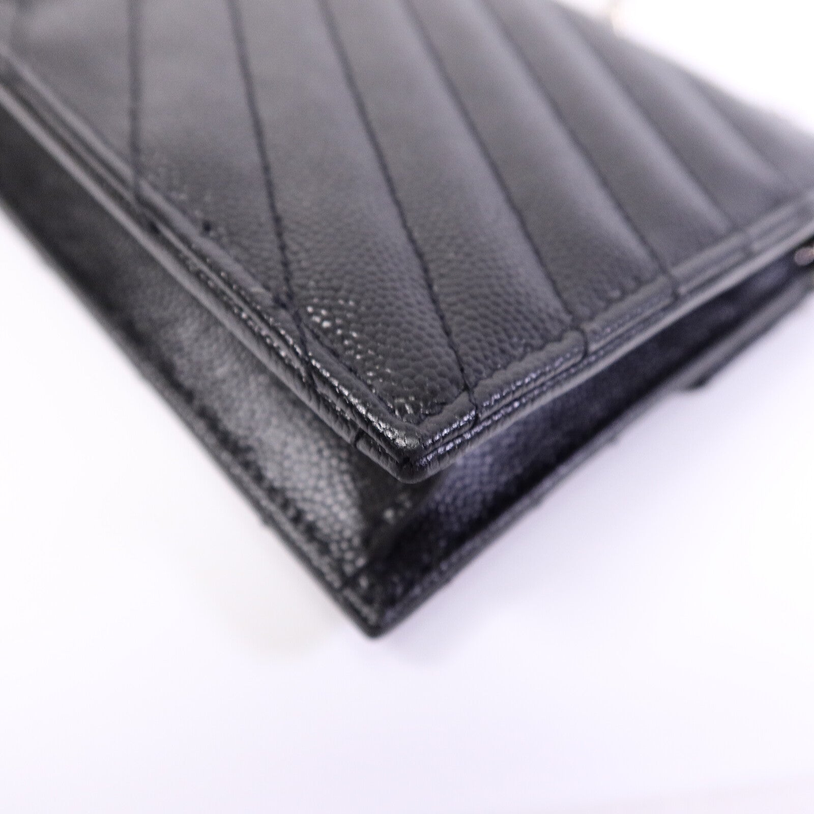 SAINT LAURENT 牛皮皮革Wallet On Chain鏈帶肩背袋