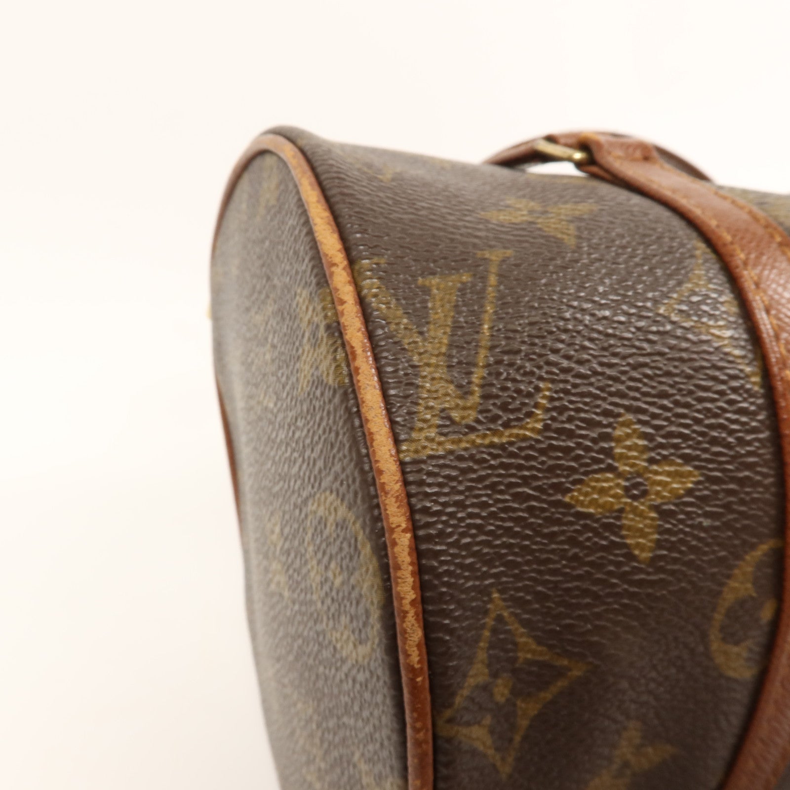 LOUIS VUITTON Monogram Papillon金扣手挽袋