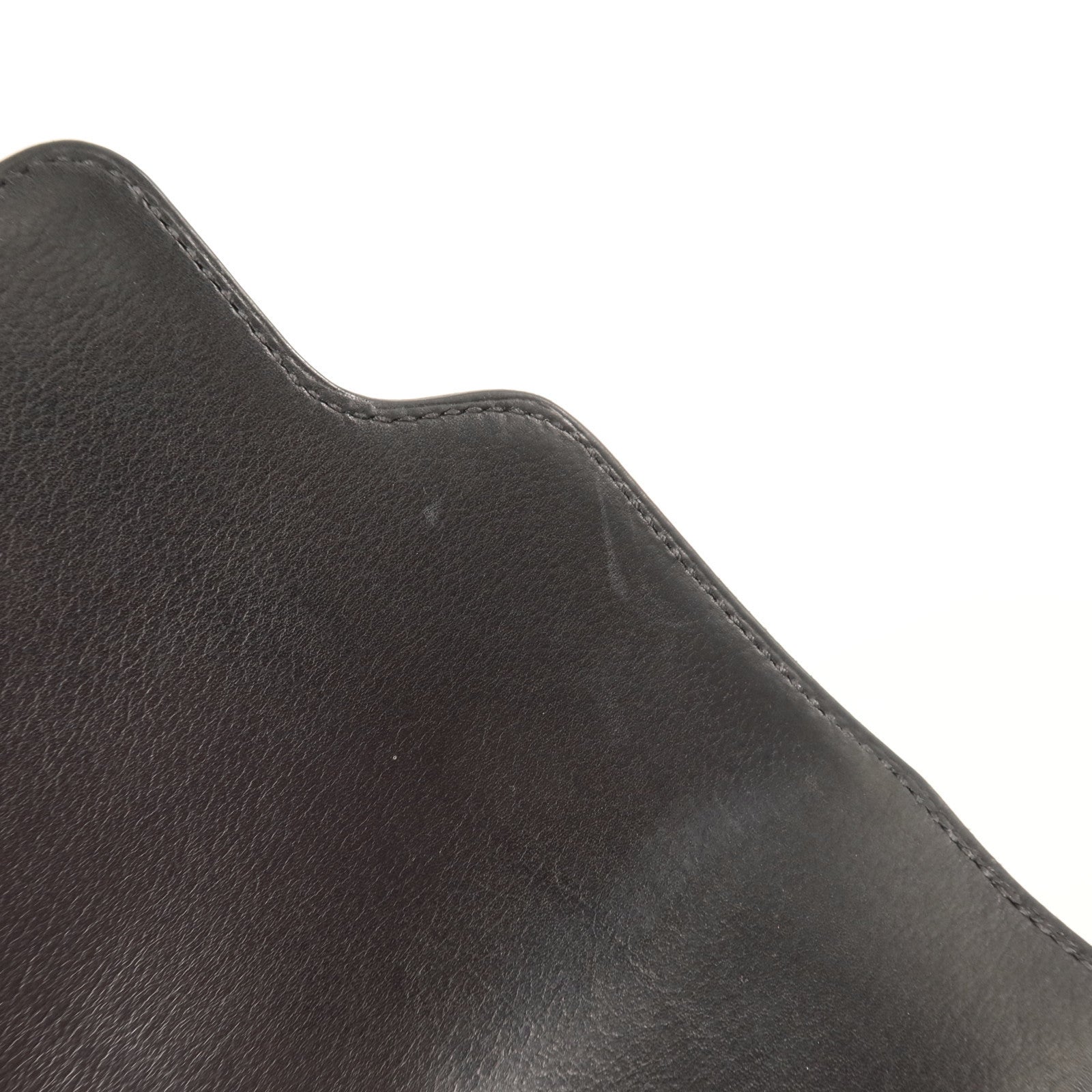 HERMES Evergrain皮革Mini Roulis金扣肩背袋Black
