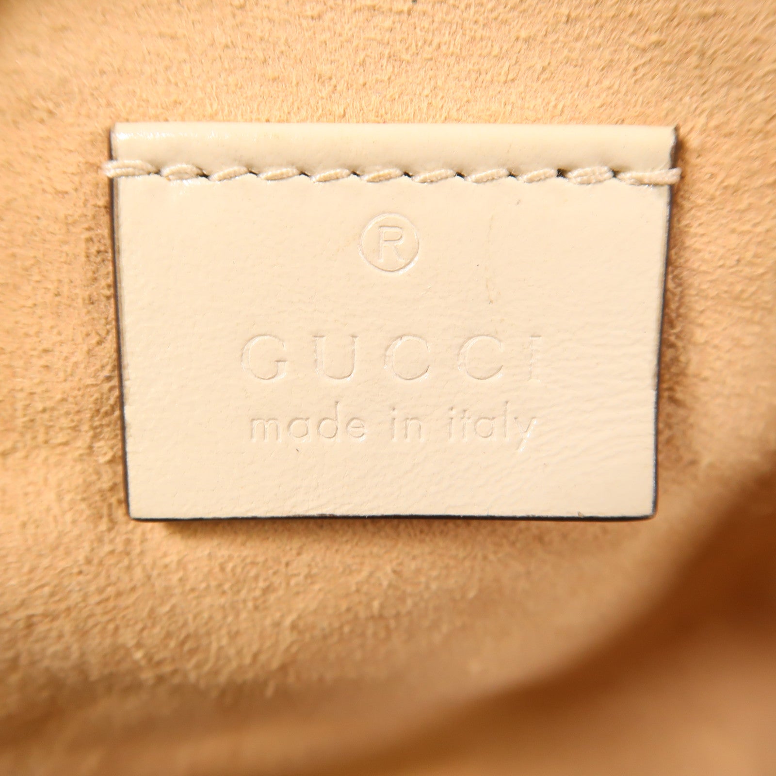 GUCCI 牛皮皮革GG Marmont銀扣肩背袋