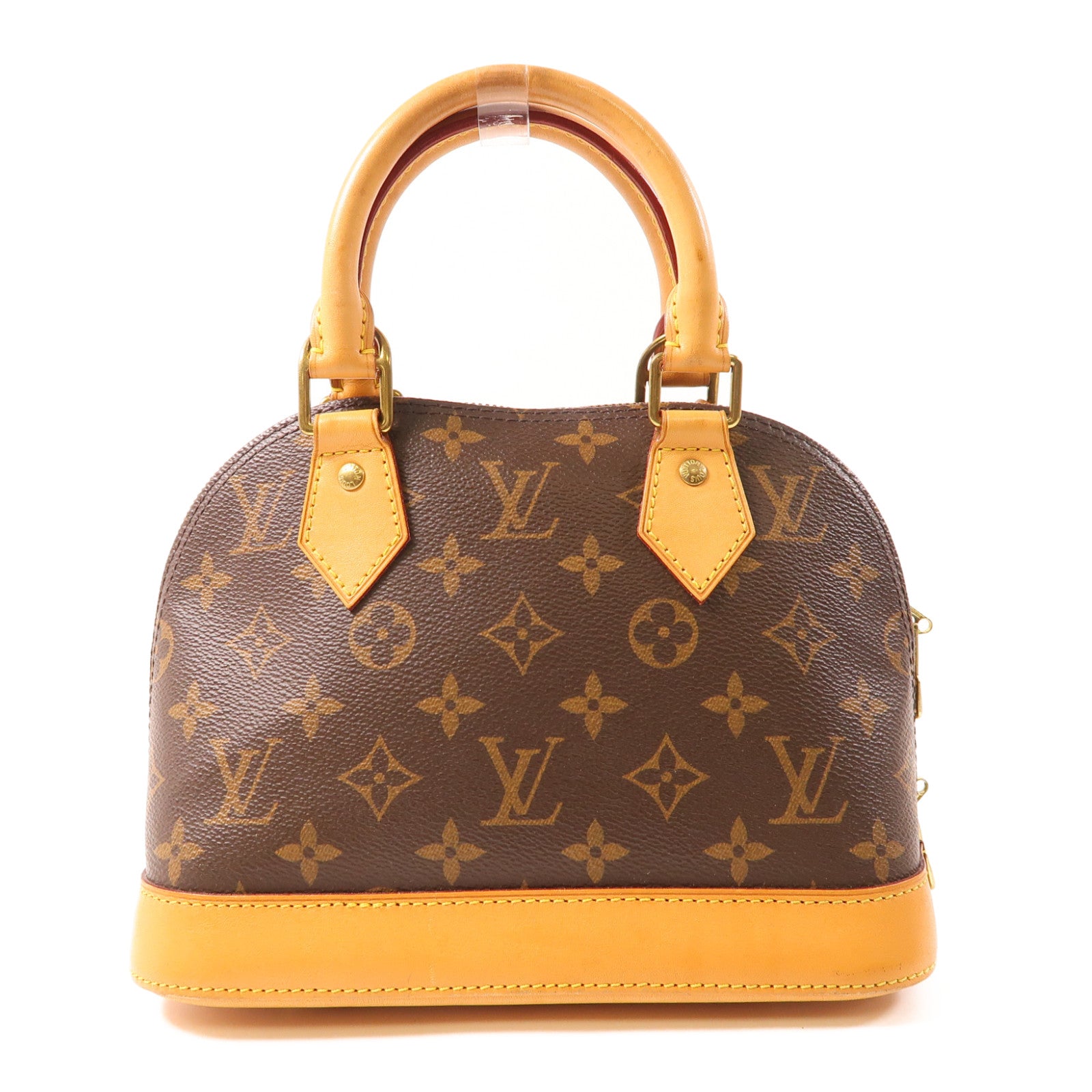 LOUIS VUITTON Monogram Alma金扣手挽肩背兩用袋啡色